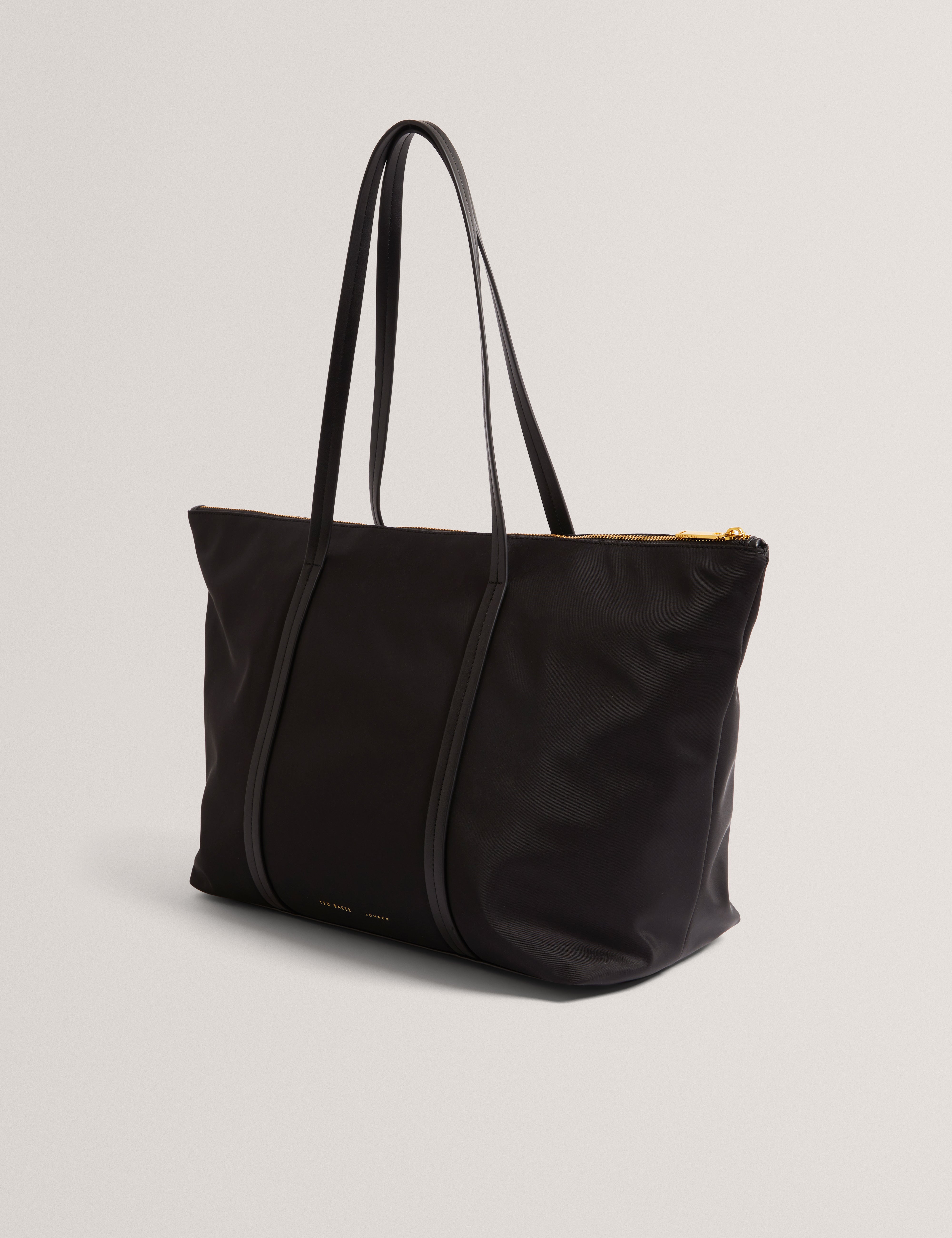 Nycole Nylon Large Tote Bag Black