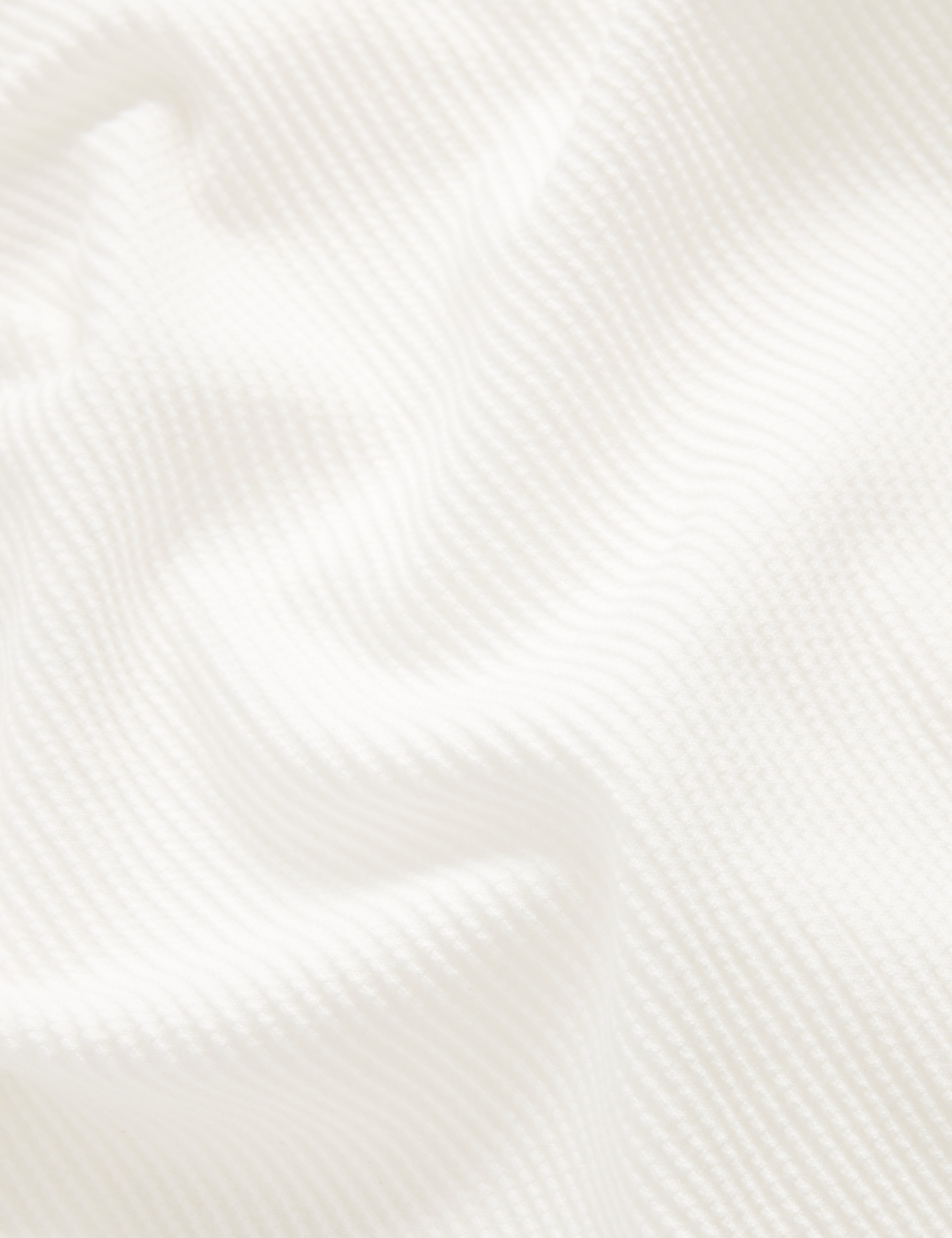 Aindrea Short Sleeve Stitch Detail Open Neck Polo White