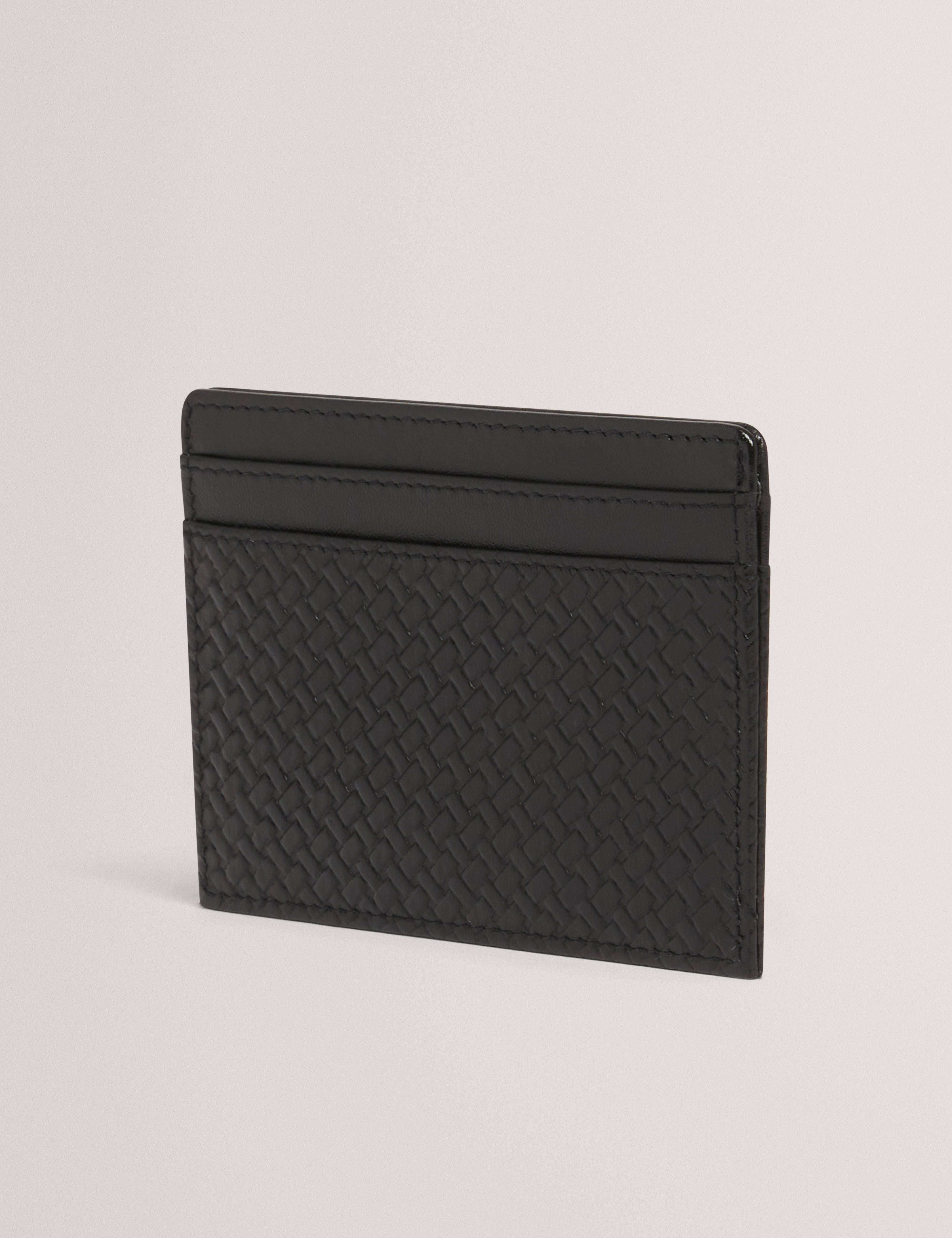 وينسبر حامل بطاقات من الجلد باللون الأسود