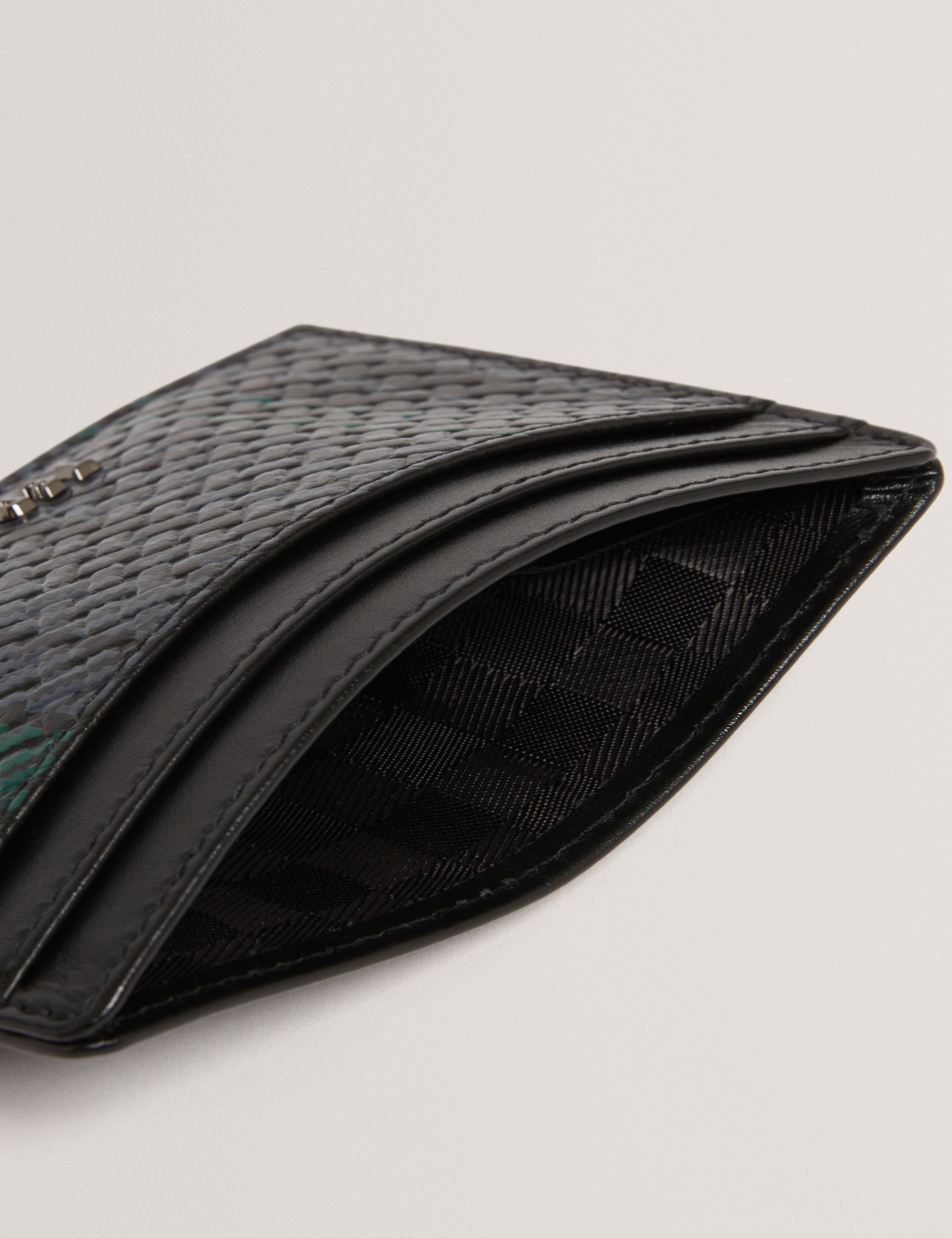 وينسبر حامل بطاقات من الجلد باللون الأسود