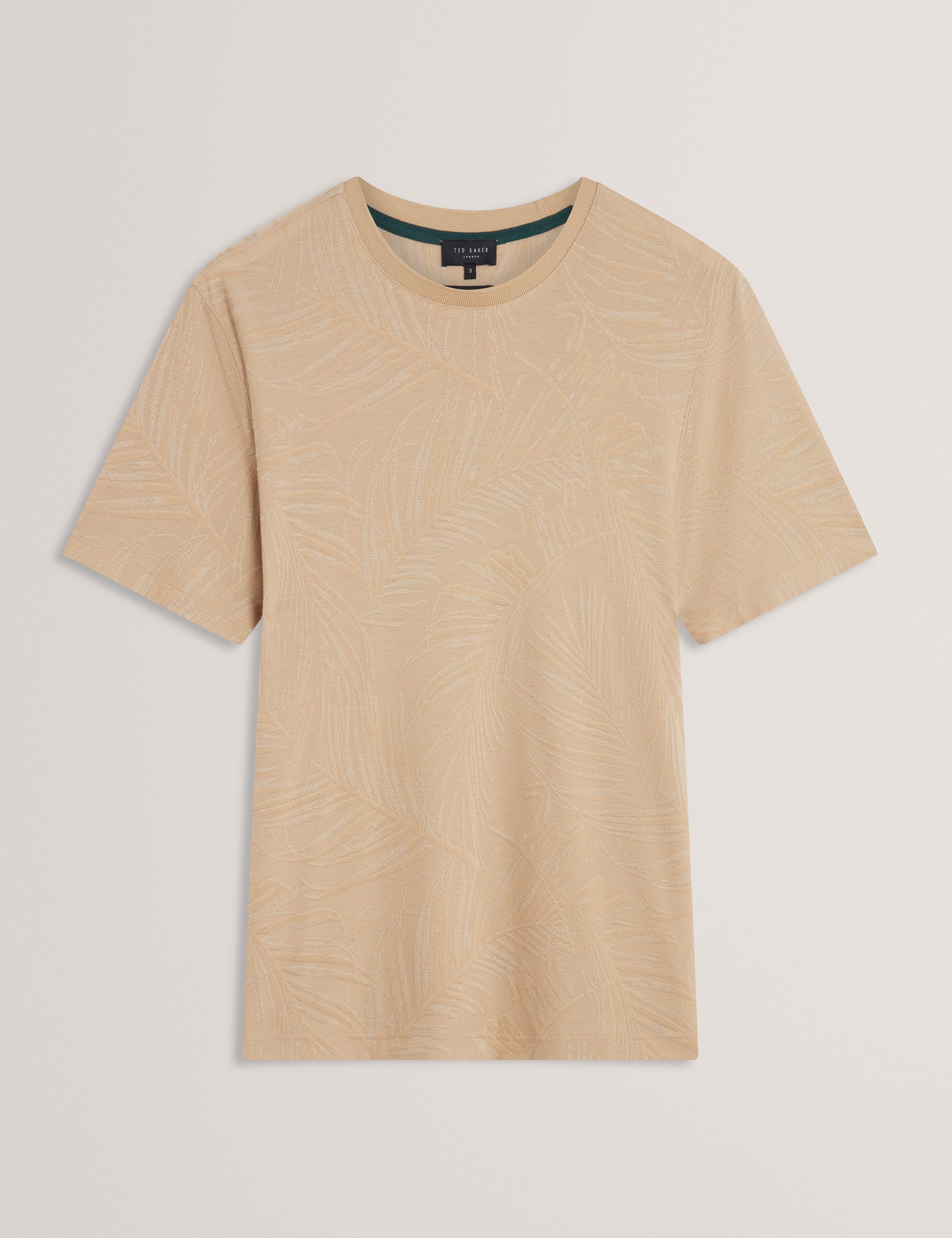 جيسبر تيشيرت بأكمام قصيرة لون بيج