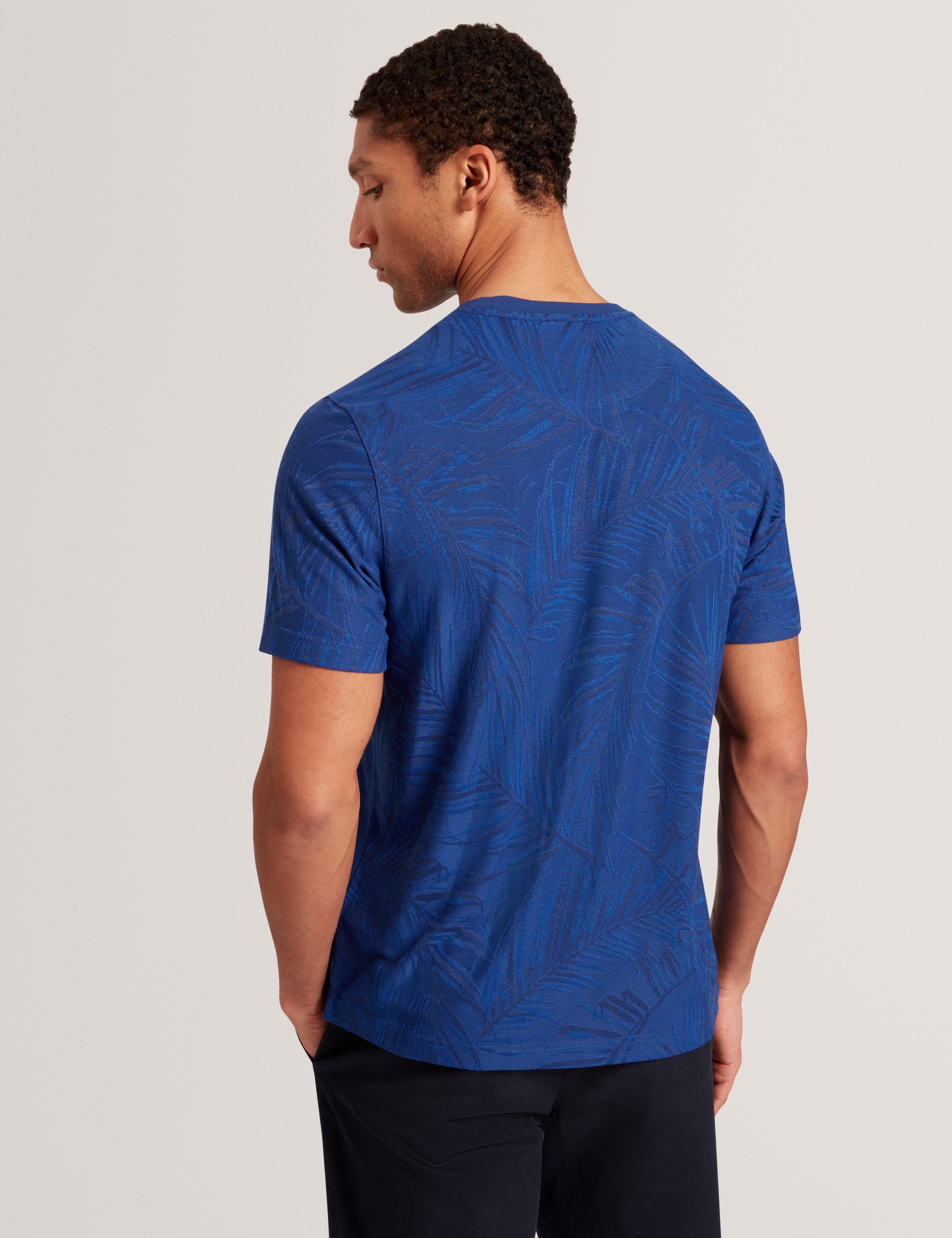 جيسبر تيشيرت بأكمام قصيرة لون كحلي