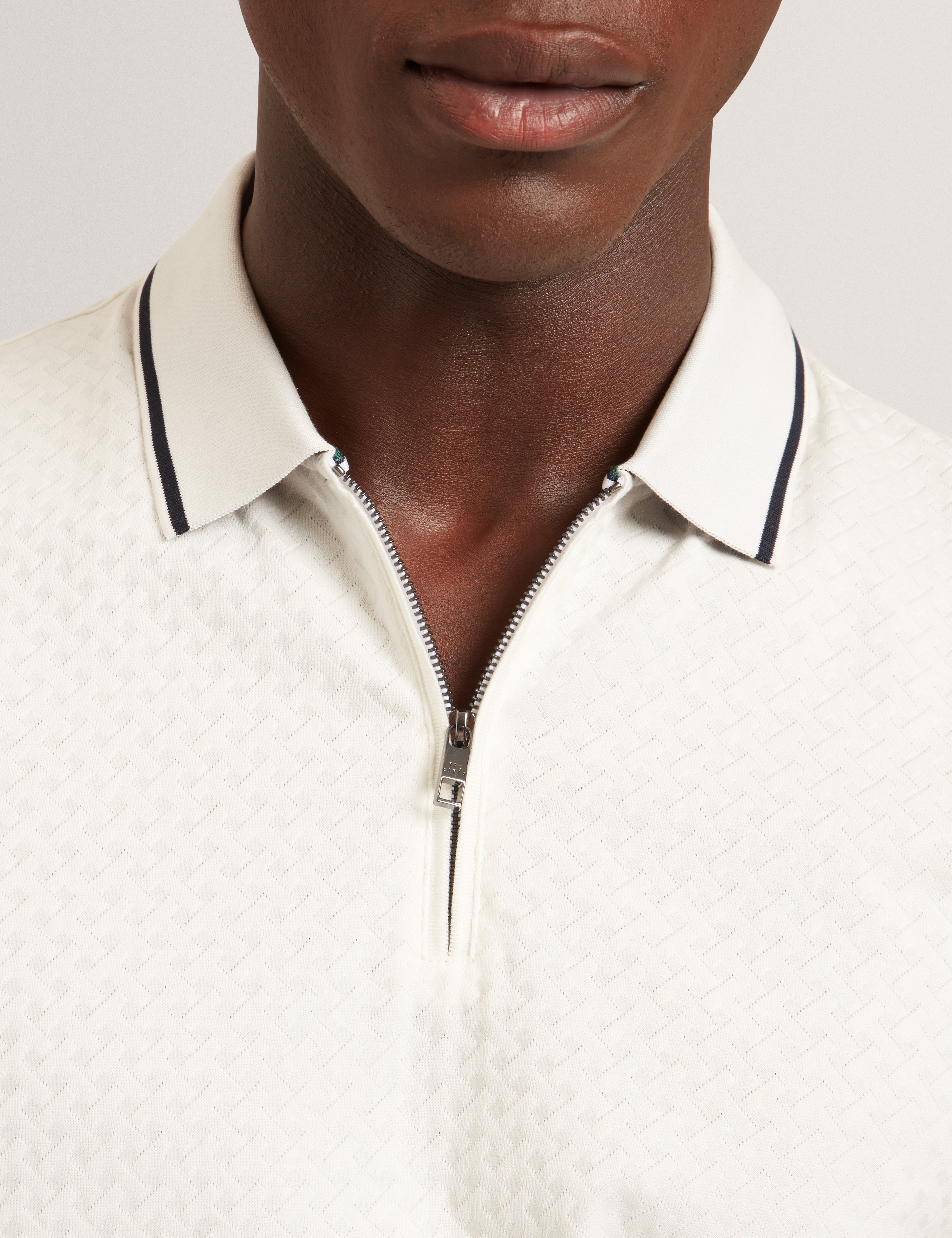 Cophen Short Sleeve Regular T Stitch Polo Shirt White