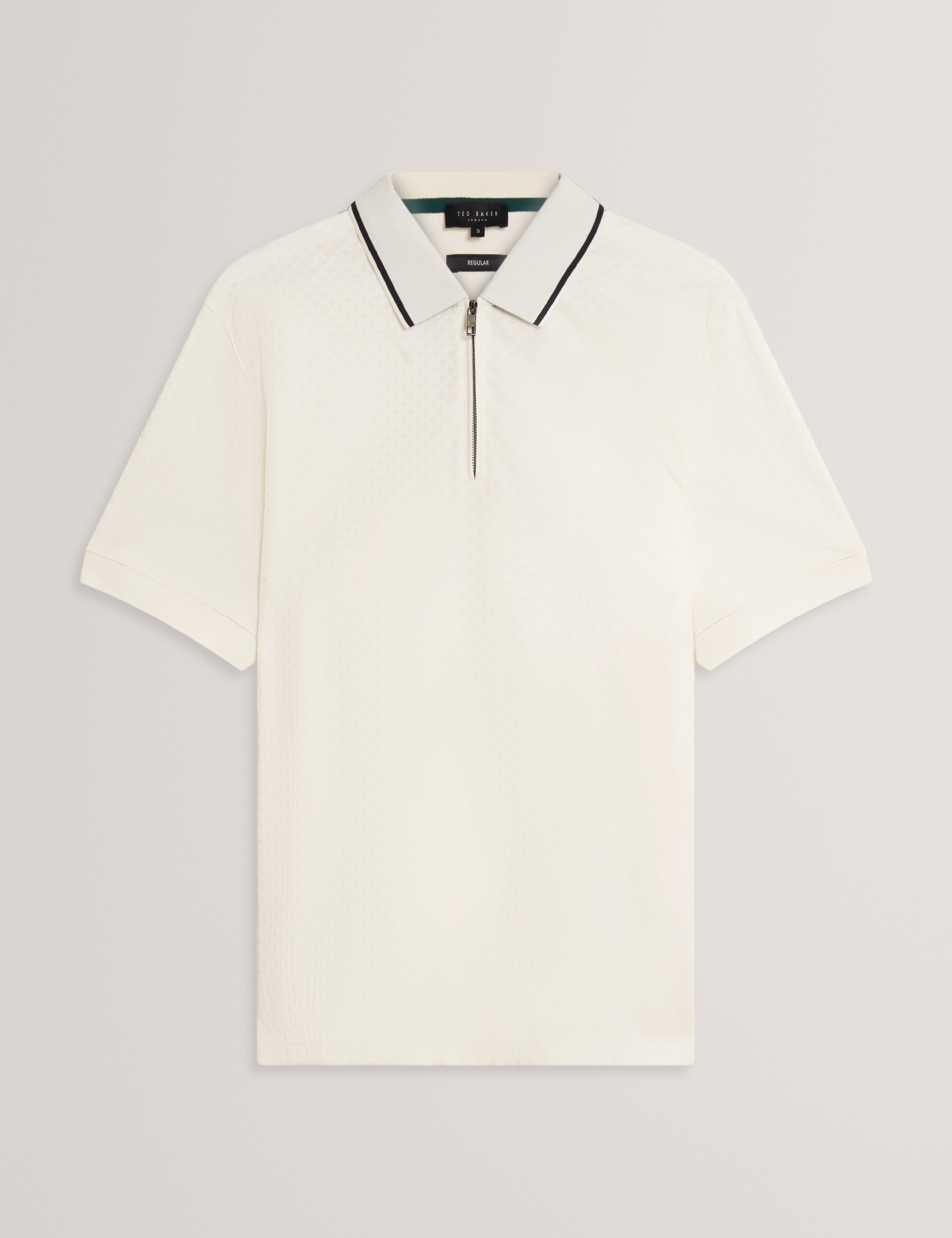 Cophen Short Sleeve Regular T Stitch Polo Shirt White