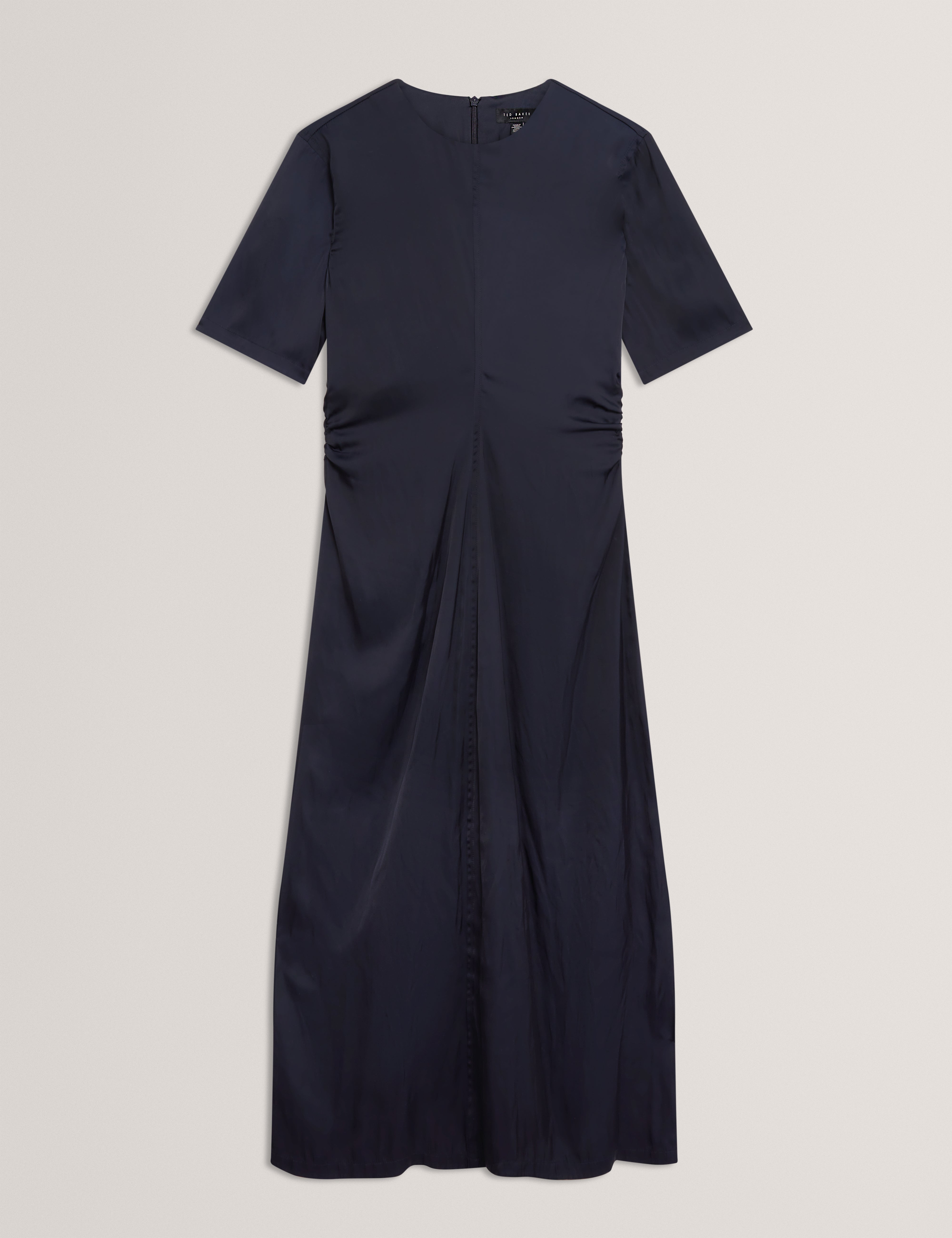 بلوما فستان ميدي بأكمام قصيرة لون كحلي