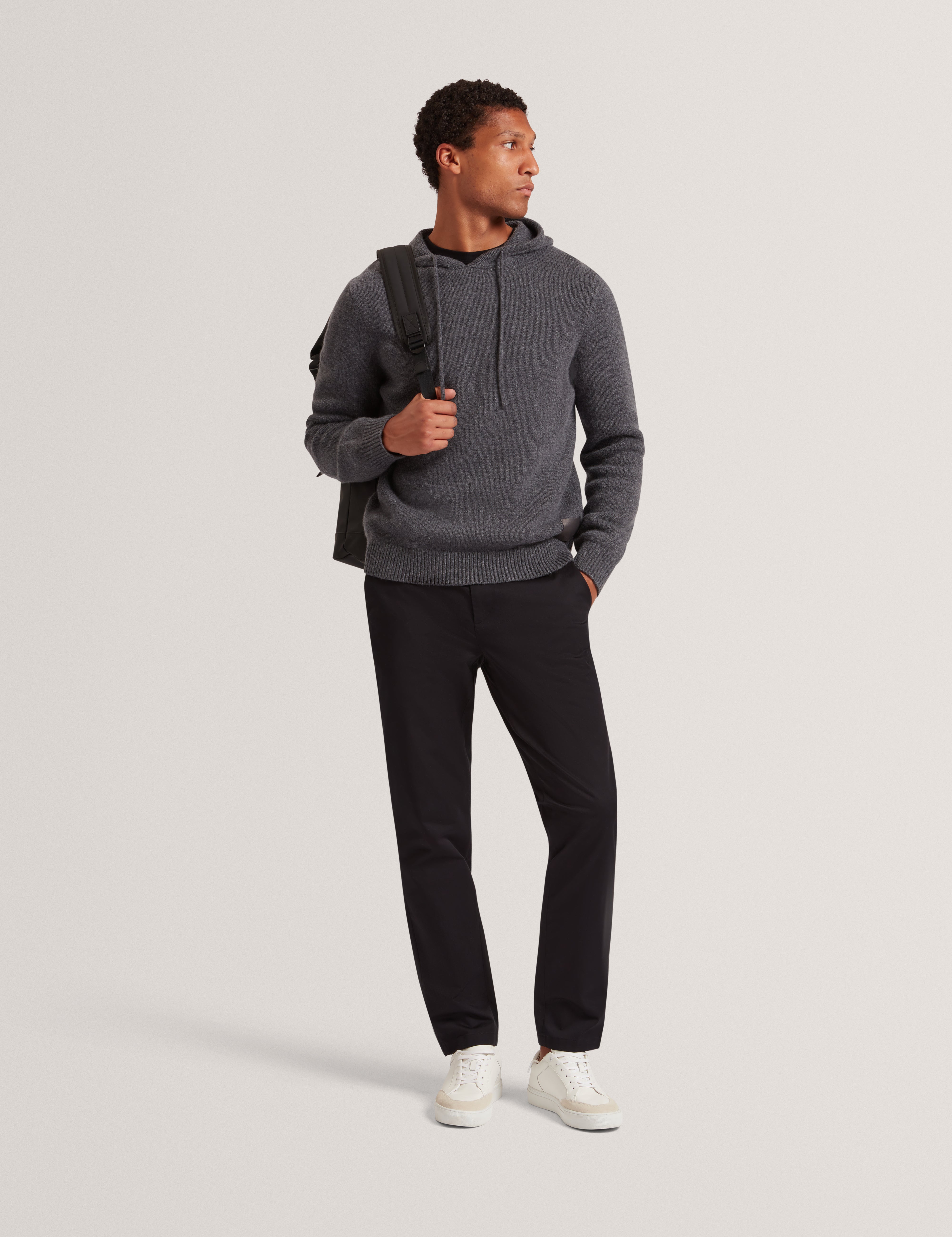 Howeton Slim Stretch Chino Black