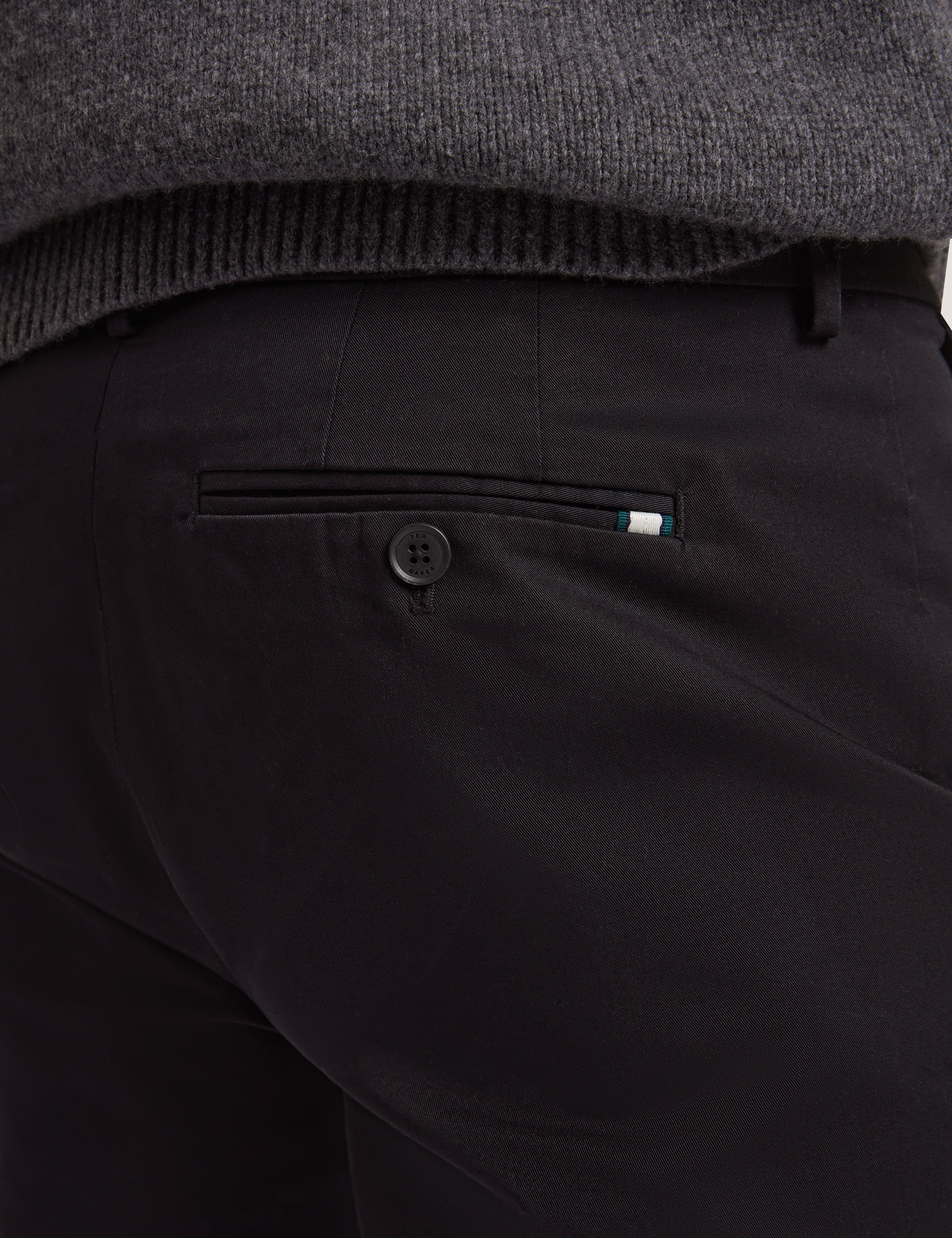 Howeton Slim Stretch Chino Black