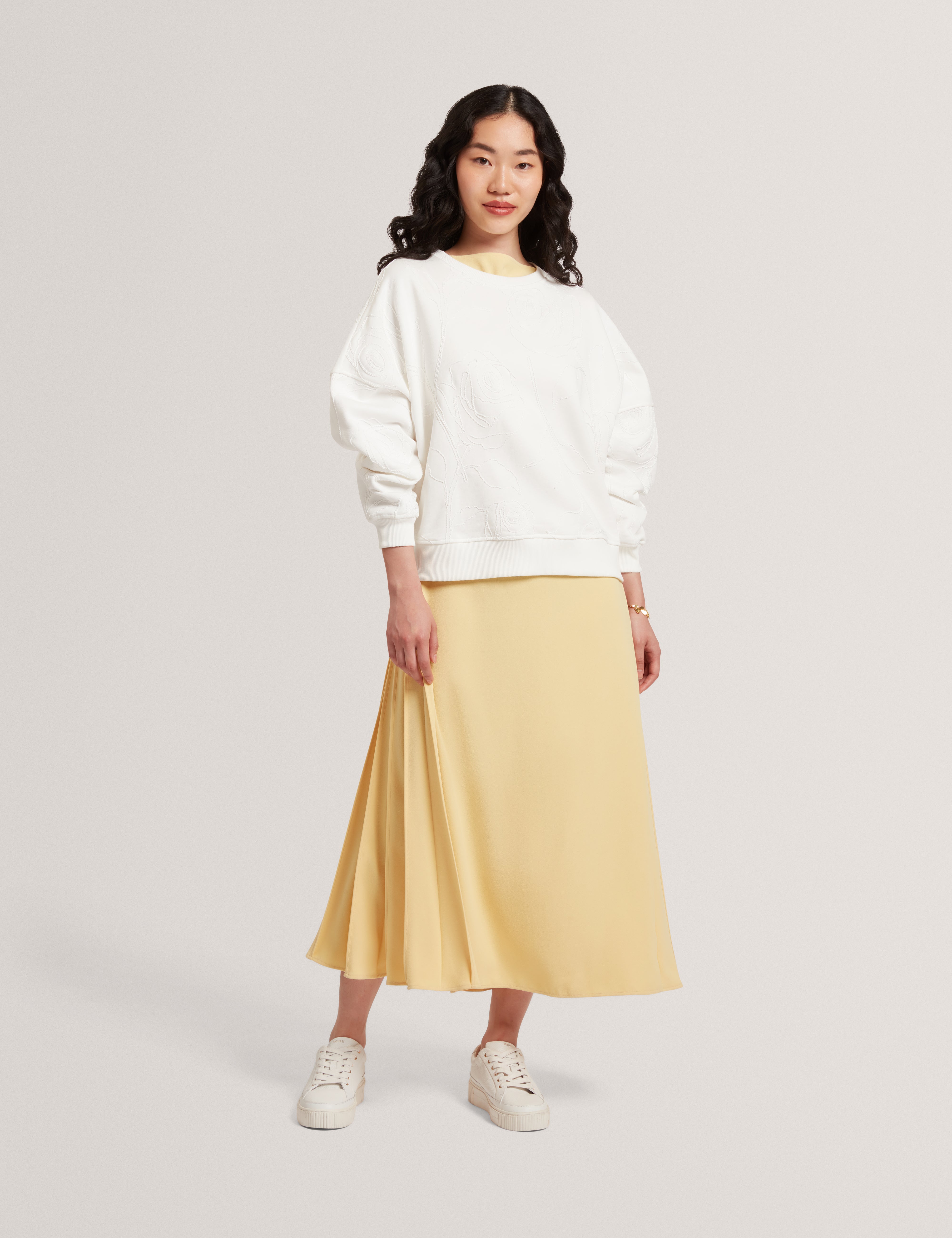 Zeppie Printed Sweatshirt Ivory