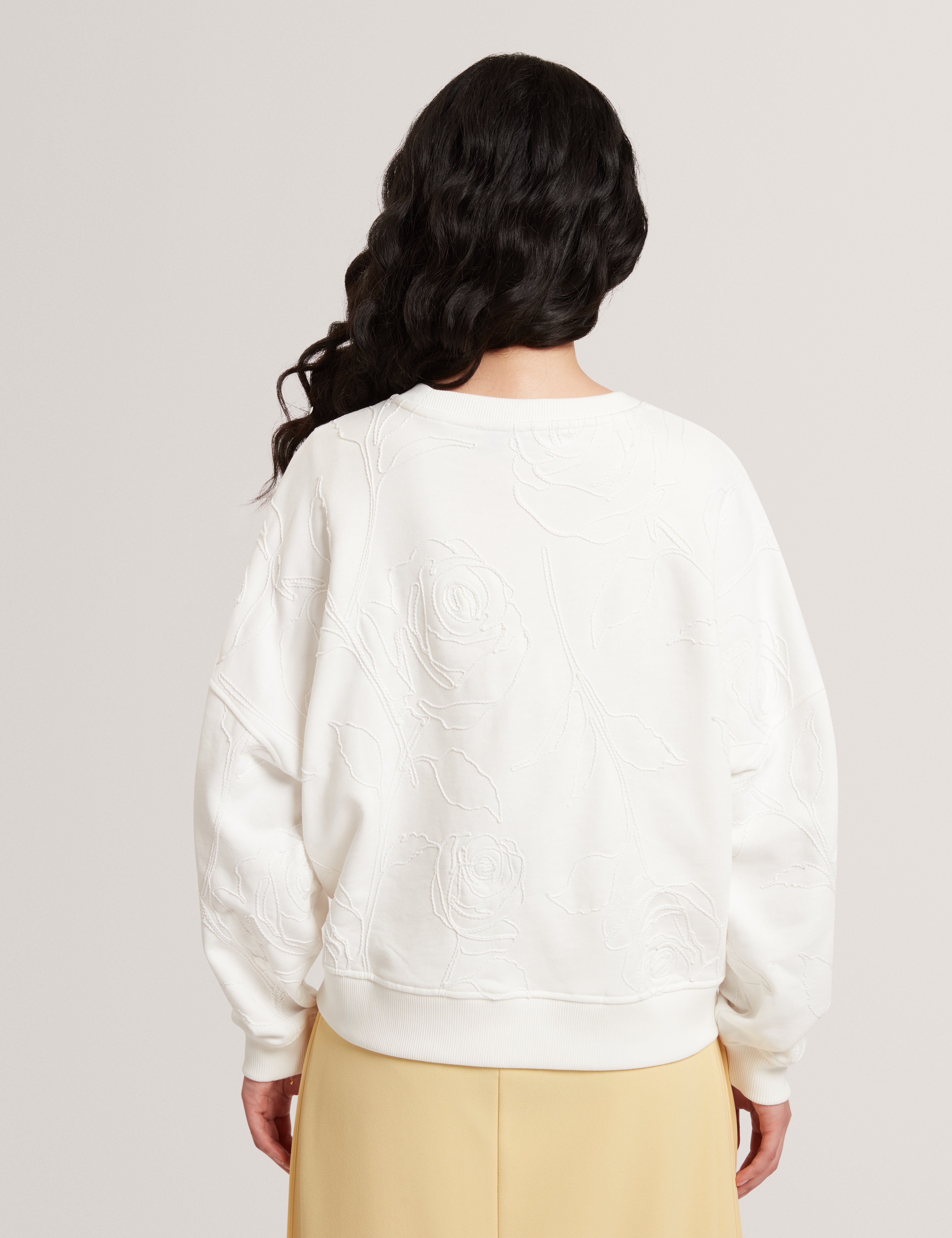 Zeppie Printed Sweatshirt Ivory
