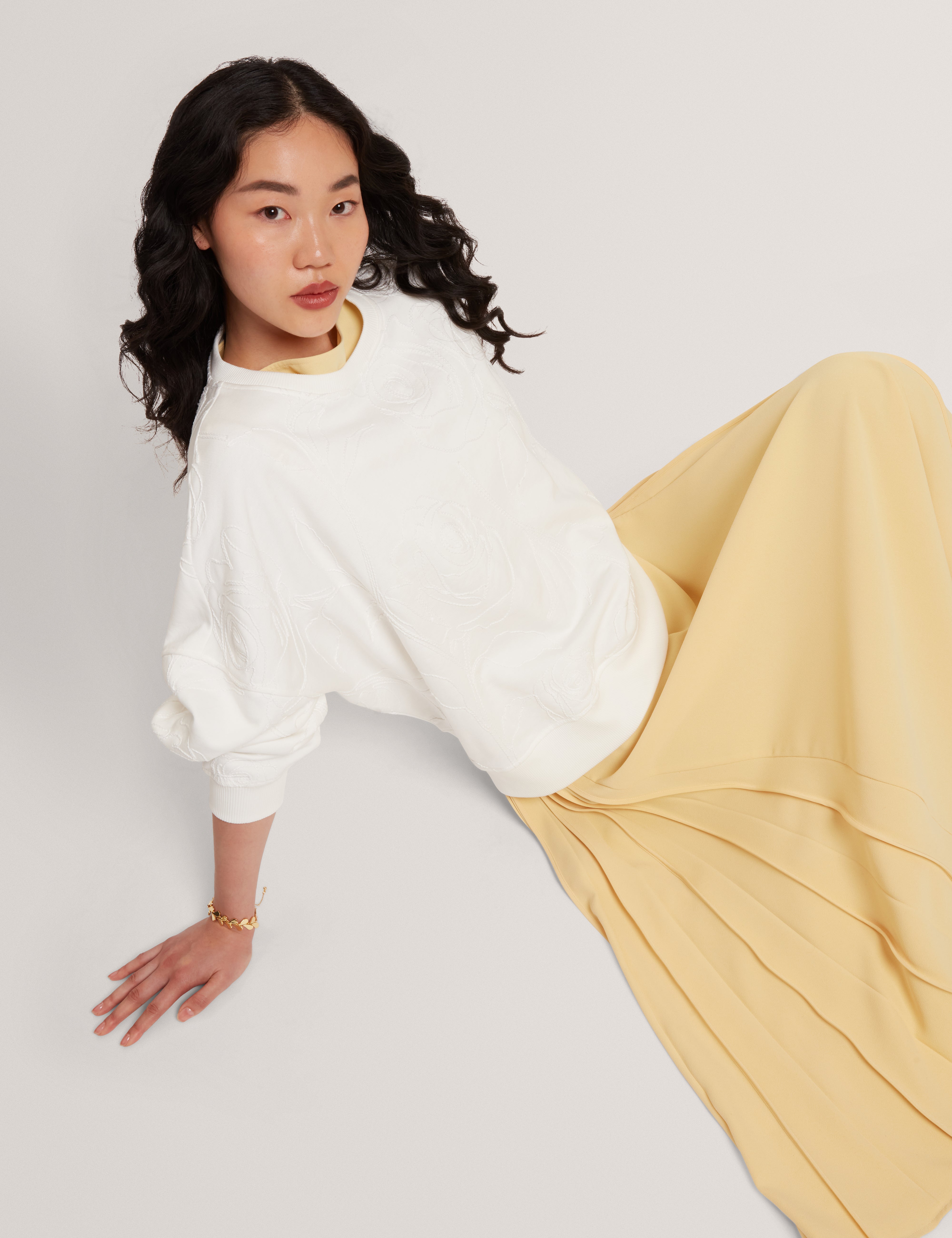 Zeppie Printed Sweatshirt Ivory