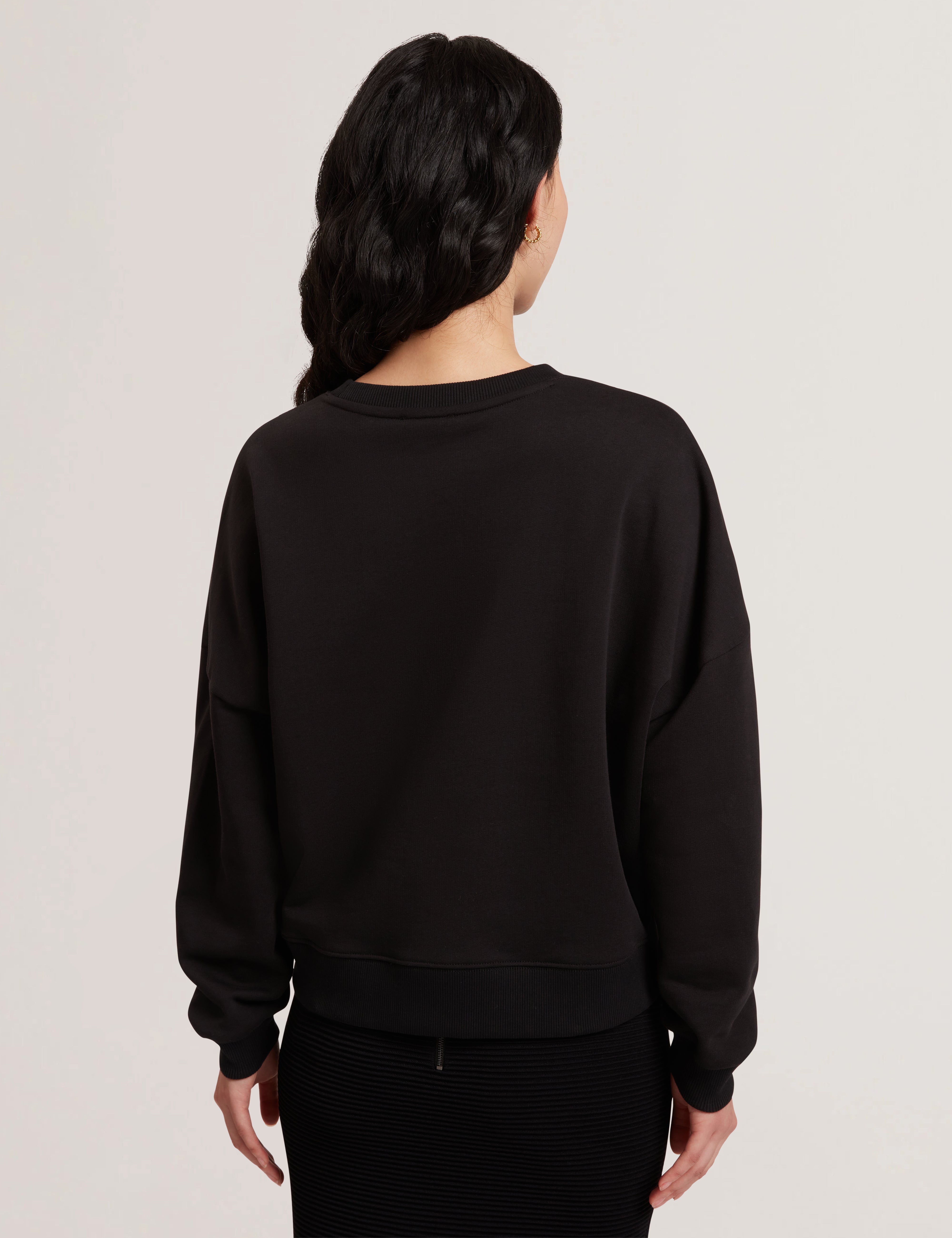 Marssia Printed Sweatshirt Black