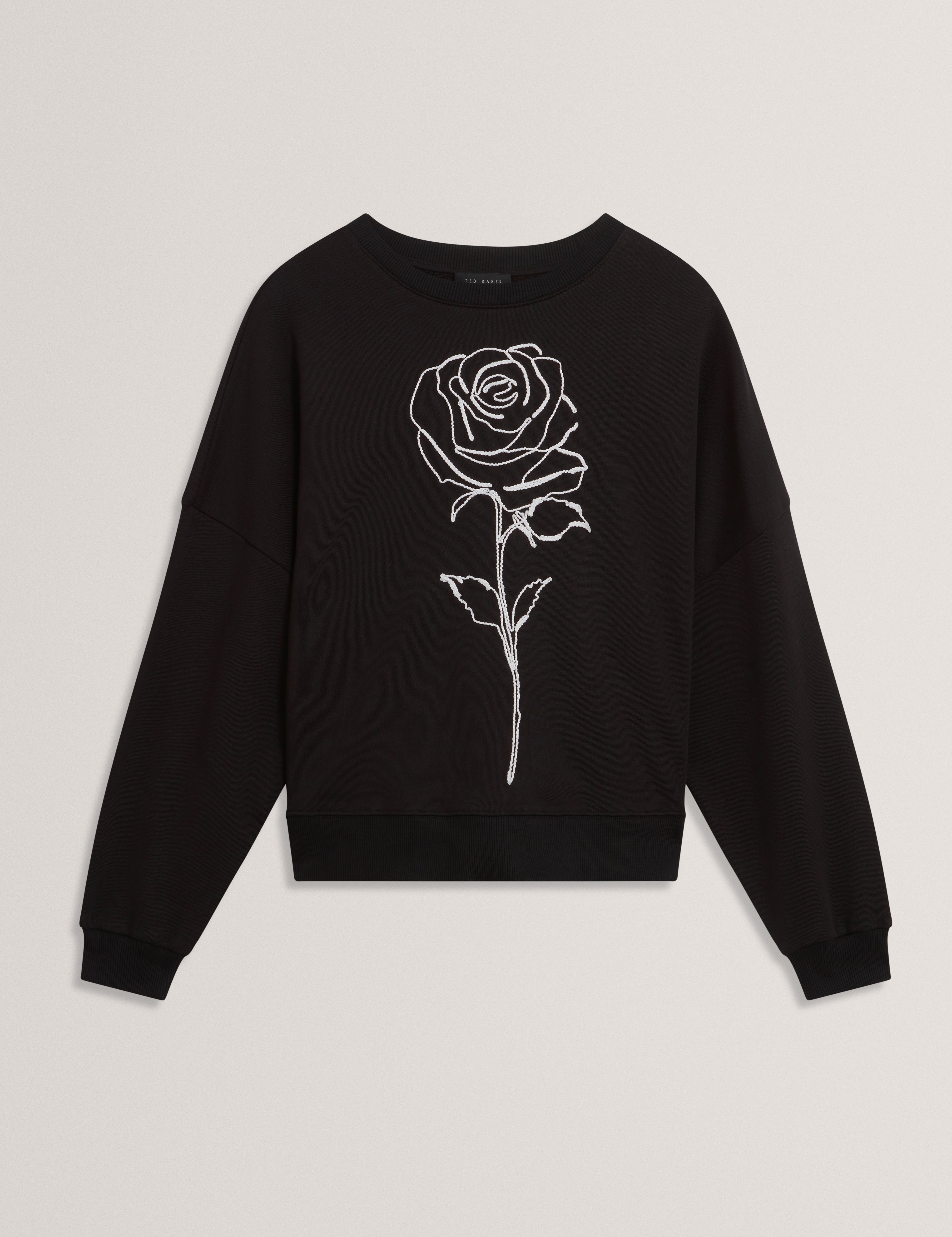 Marssia Printed Sweatshirt Black