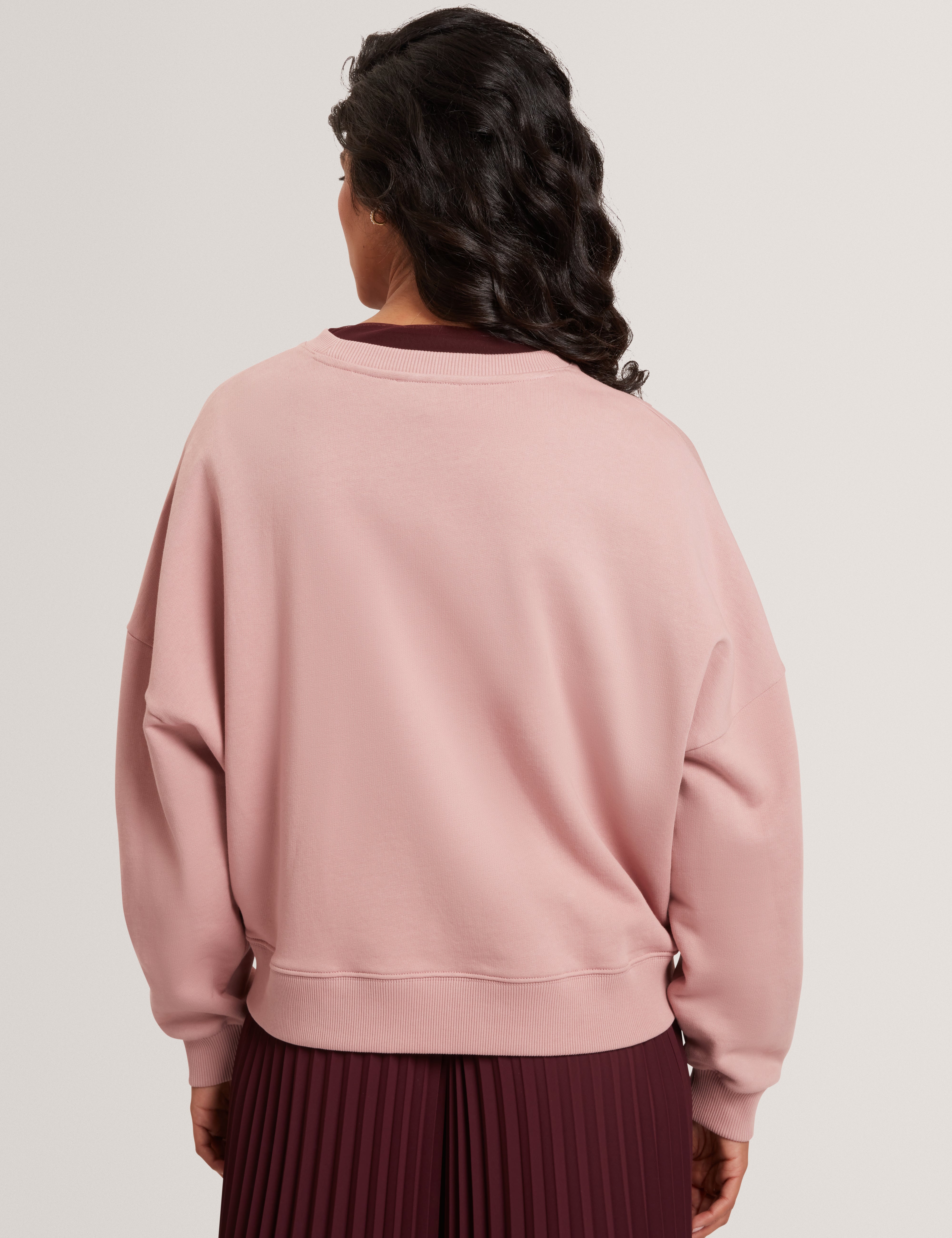 Marssia Printed Sweatshirt Dusky-Pink