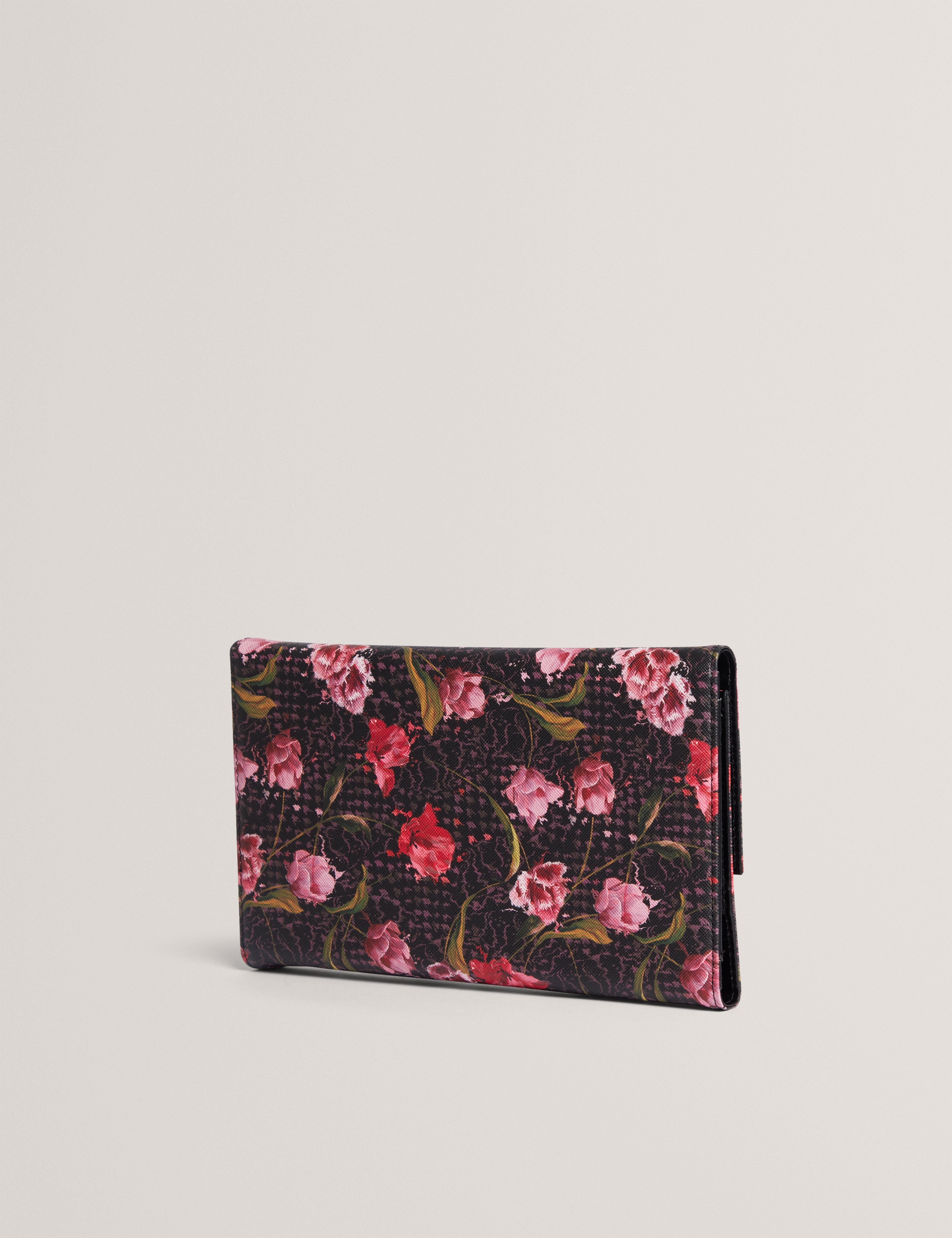 Tulbry Printed Travel Wallet Black