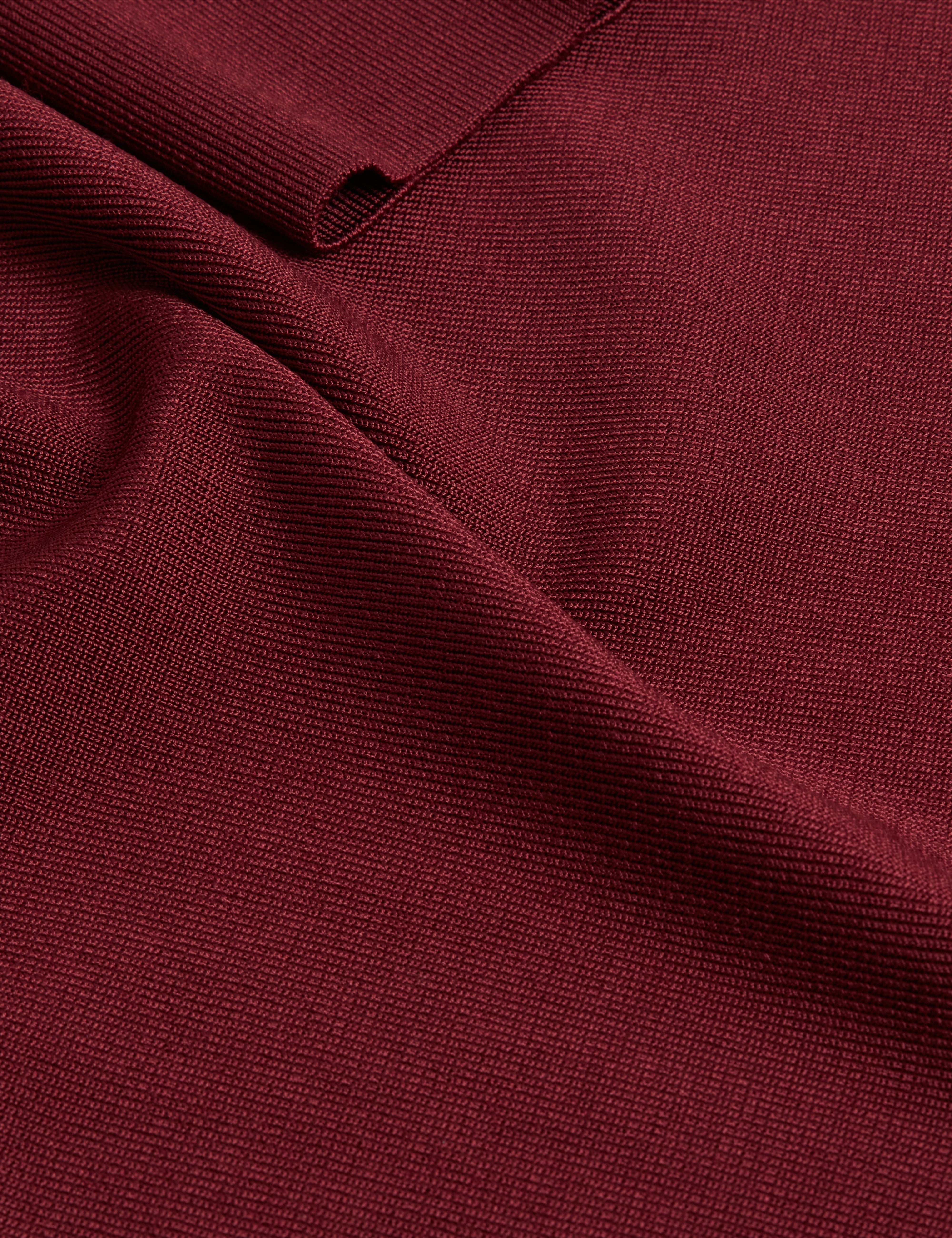 Felixia Knitted Half Sleeve Tee Maroon