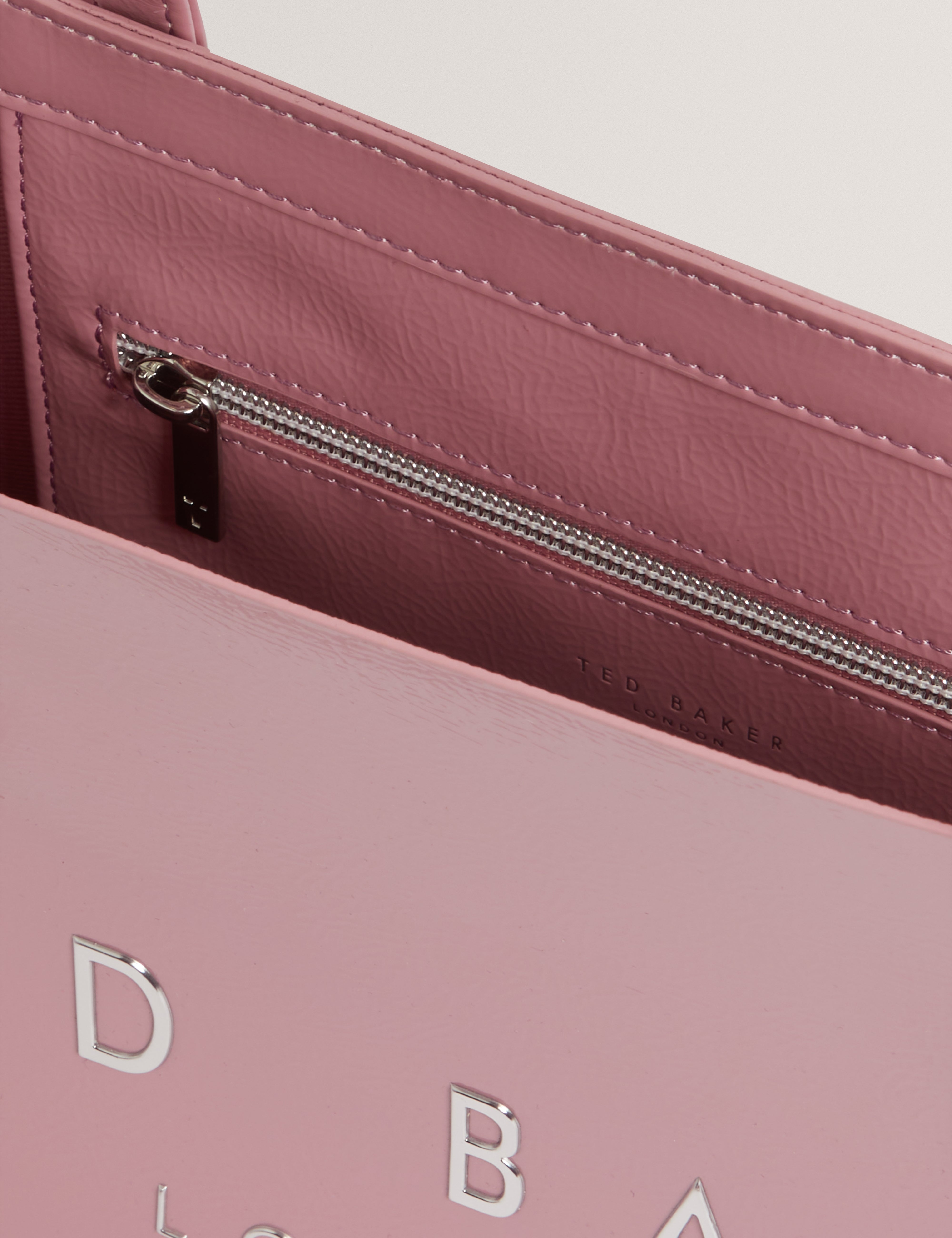 Crinell E/W Crinkle Elongated Icon Bag Pink