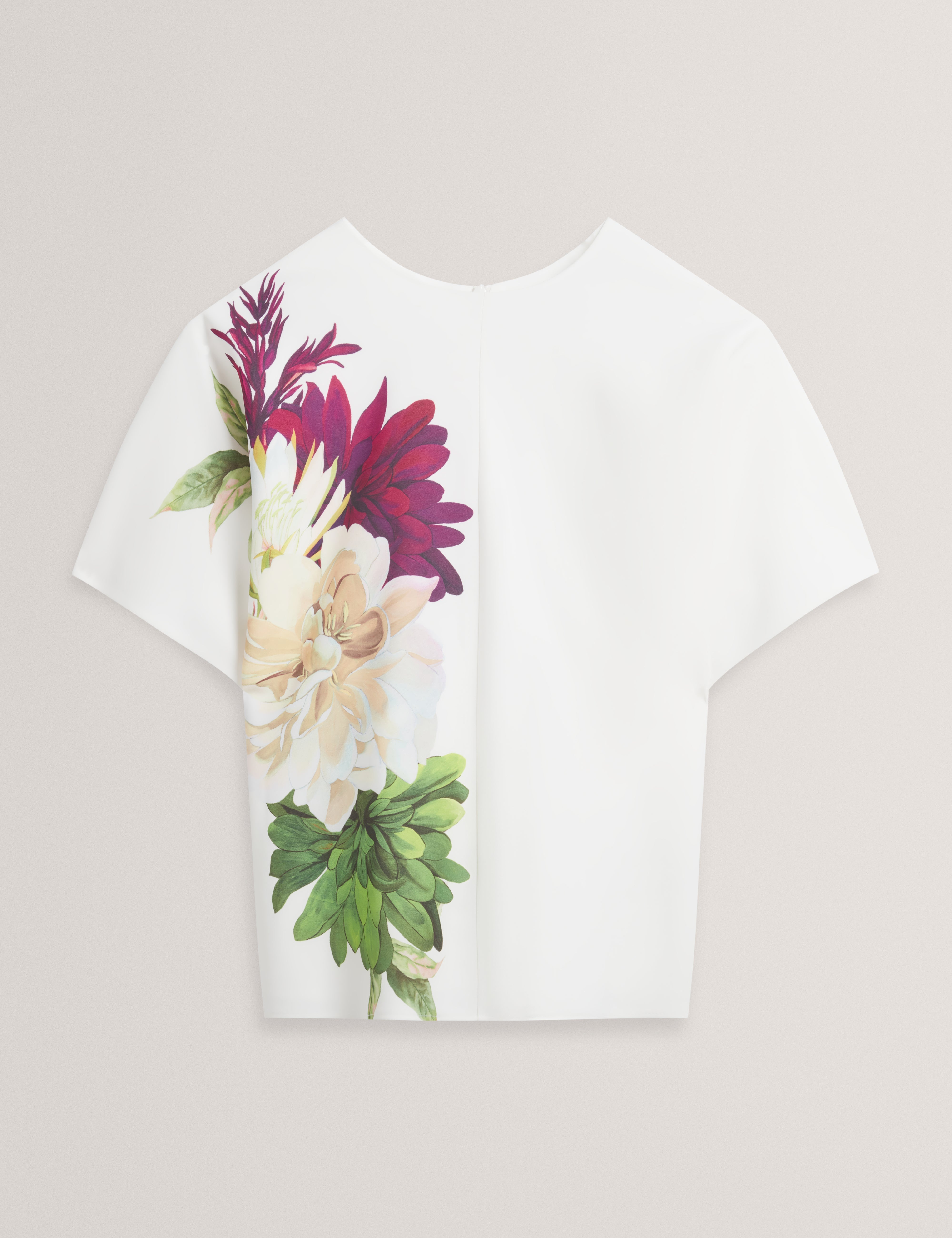 Zofiaa Slouch Waisted Top Ivory
