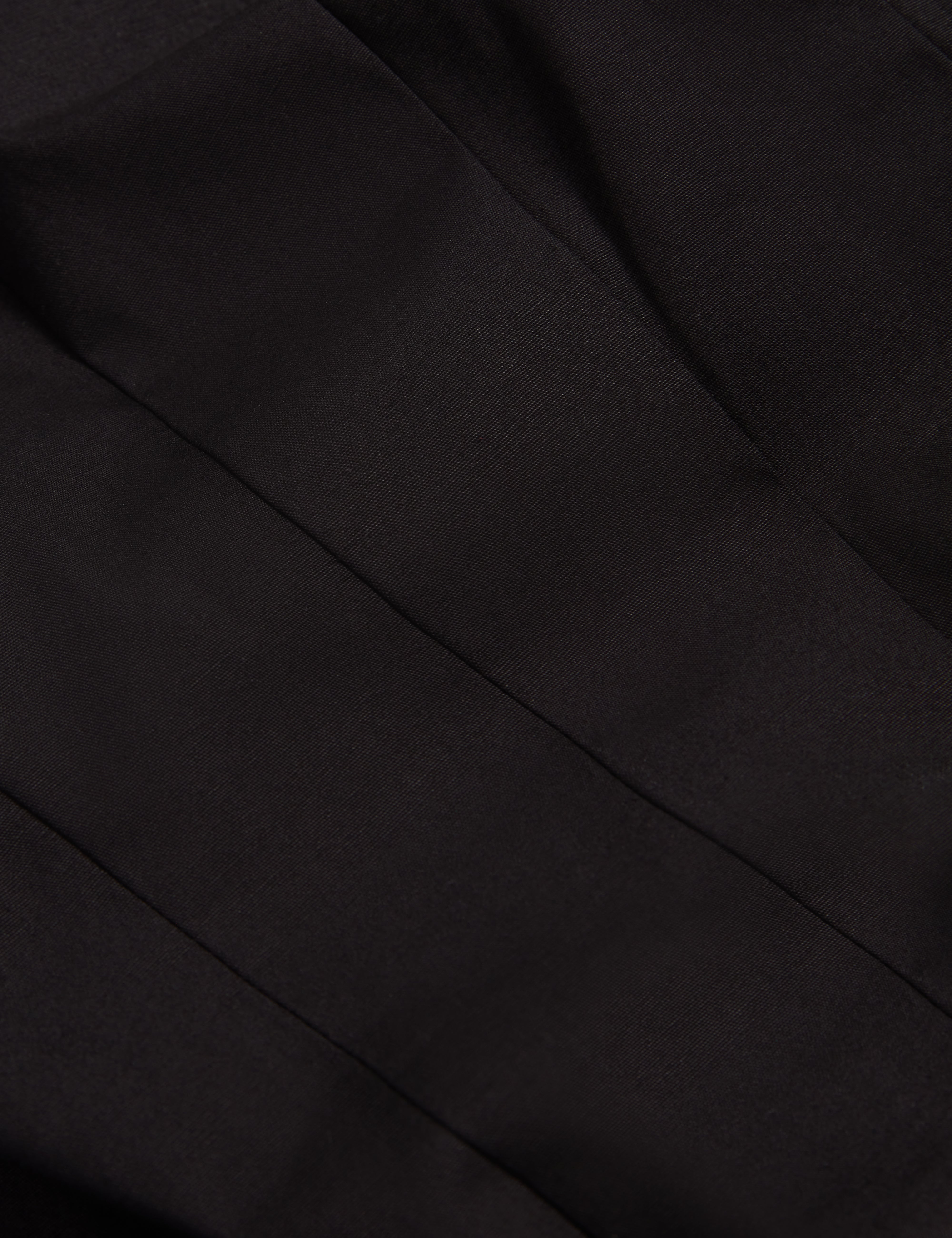 Hazzia Seam Detail Bubble Hem Midi Dress Black