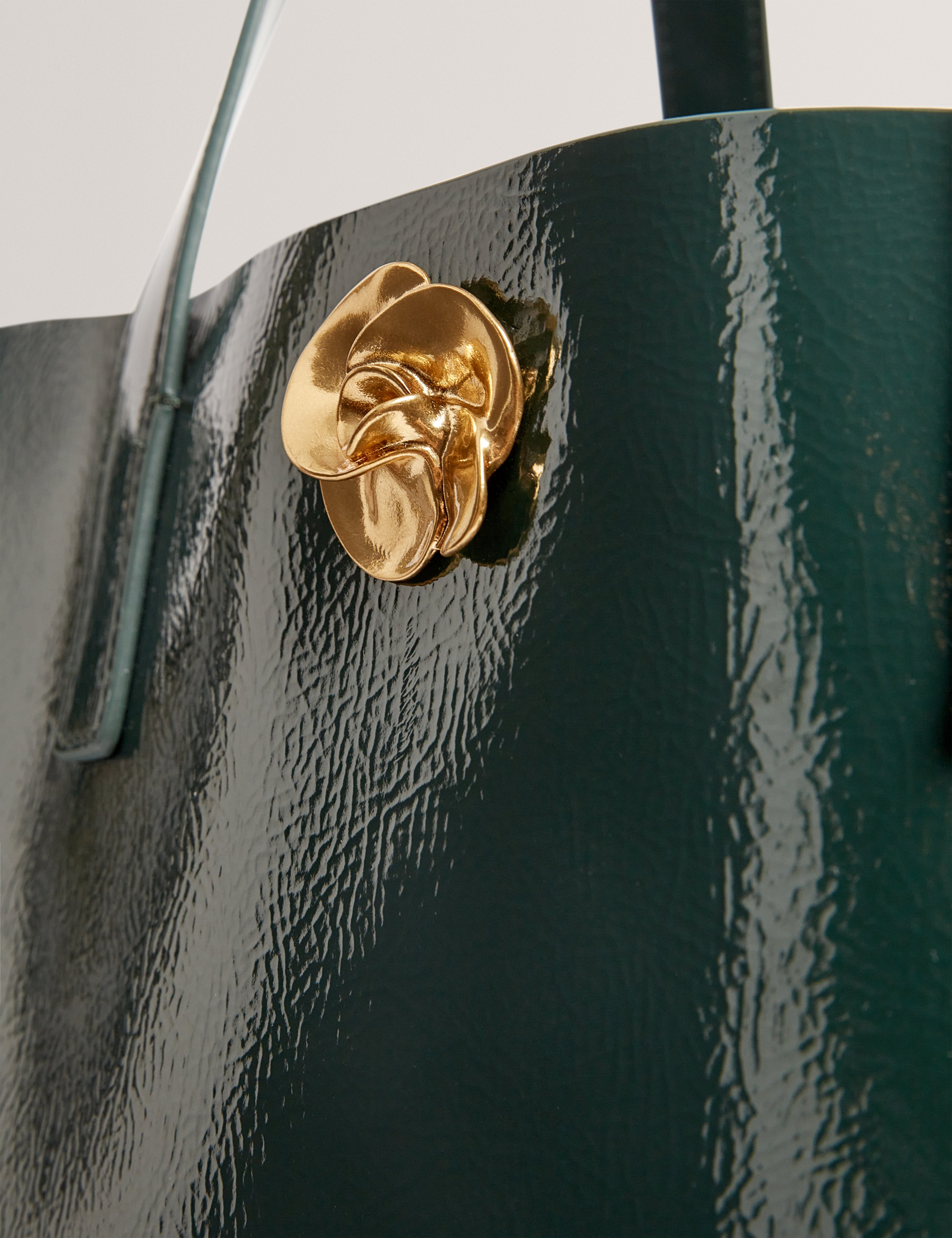 روسيني حقيبة توت كبيرة باللون الأخضر الداكن