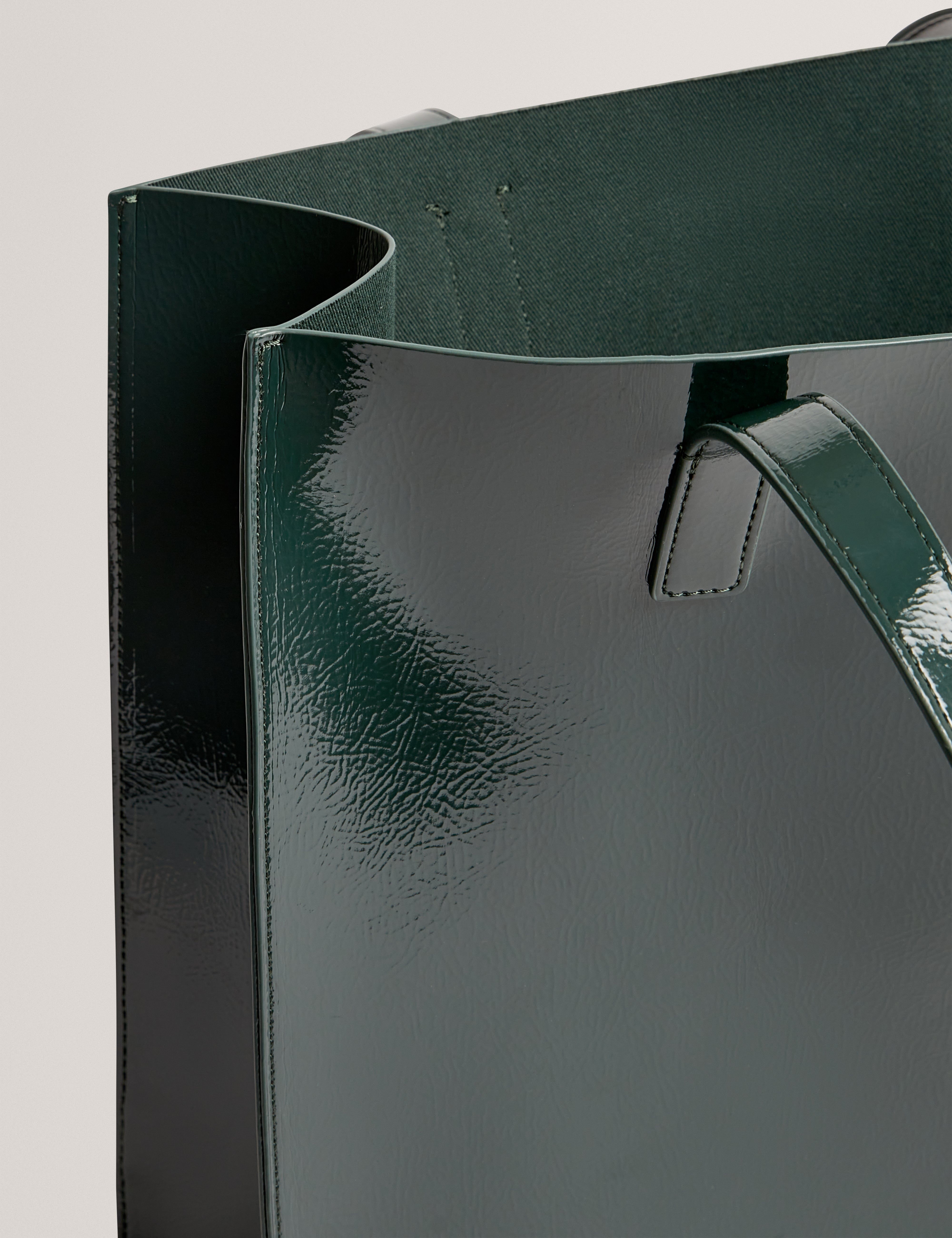 روسيني حقيبة توت كبيرة باللون الأخضر الداكن