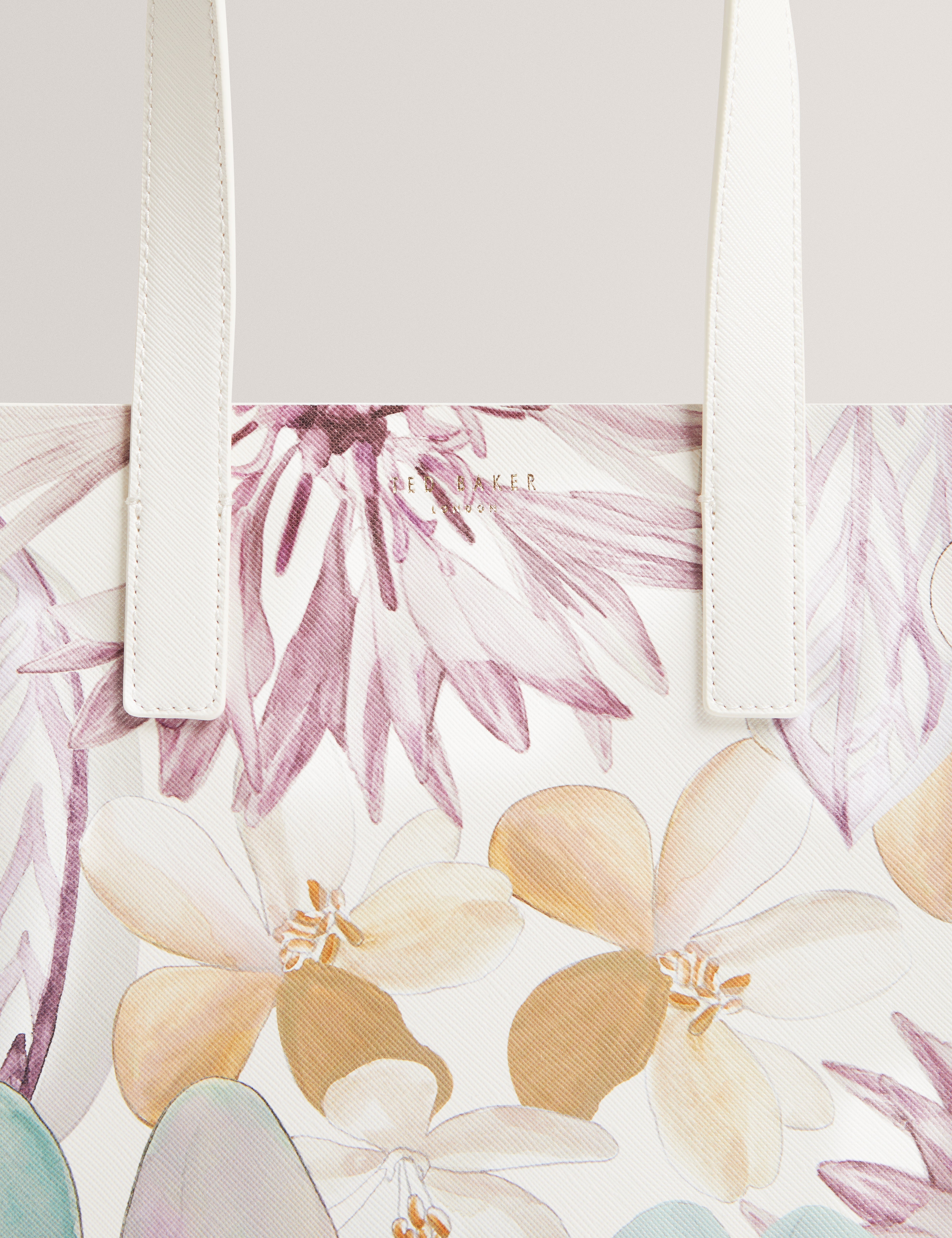 هيليسا حقيبة بيضاء صغيرة بطبعة زهور