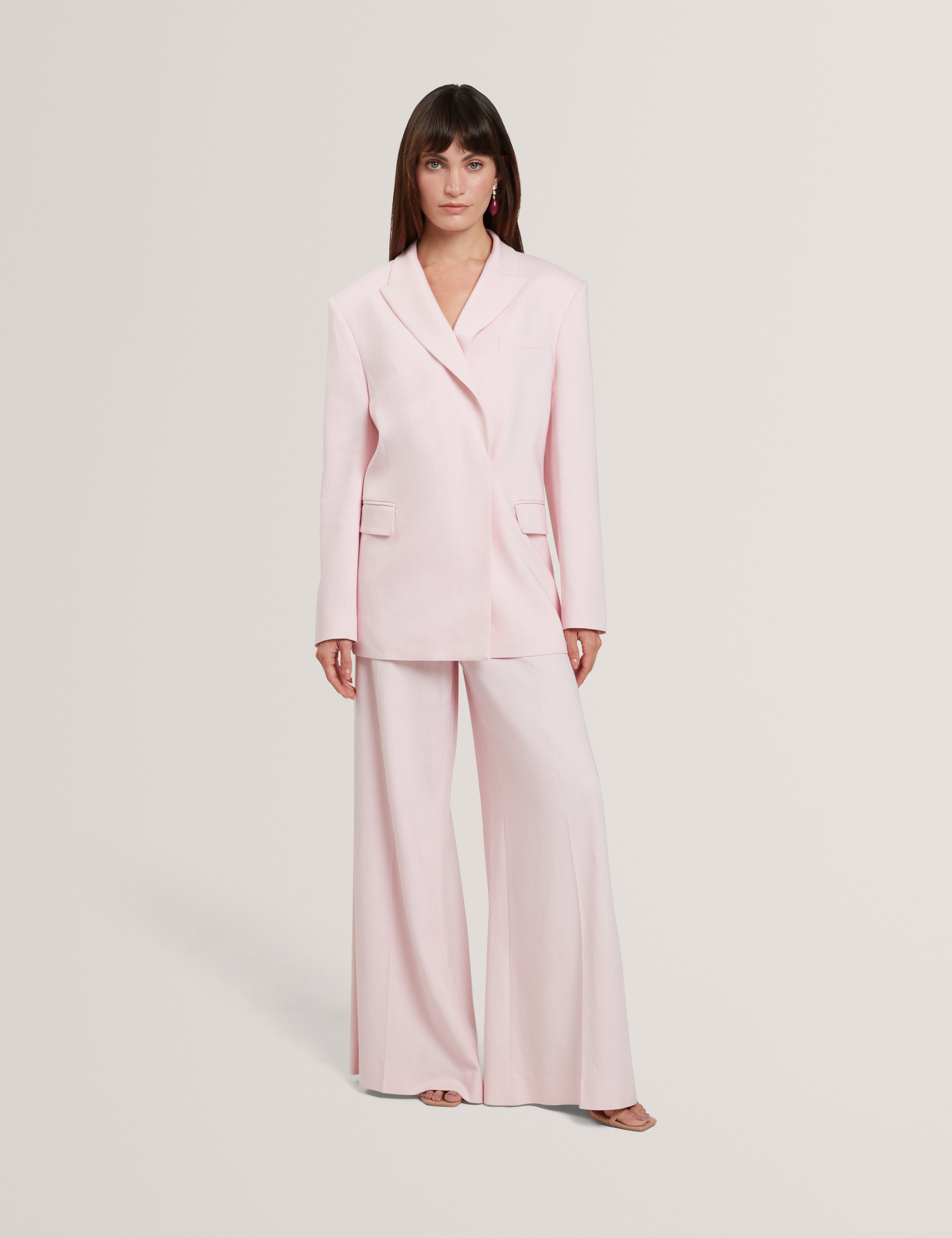 Peyat Tailored Wide Leg Trouser Lt-Pink