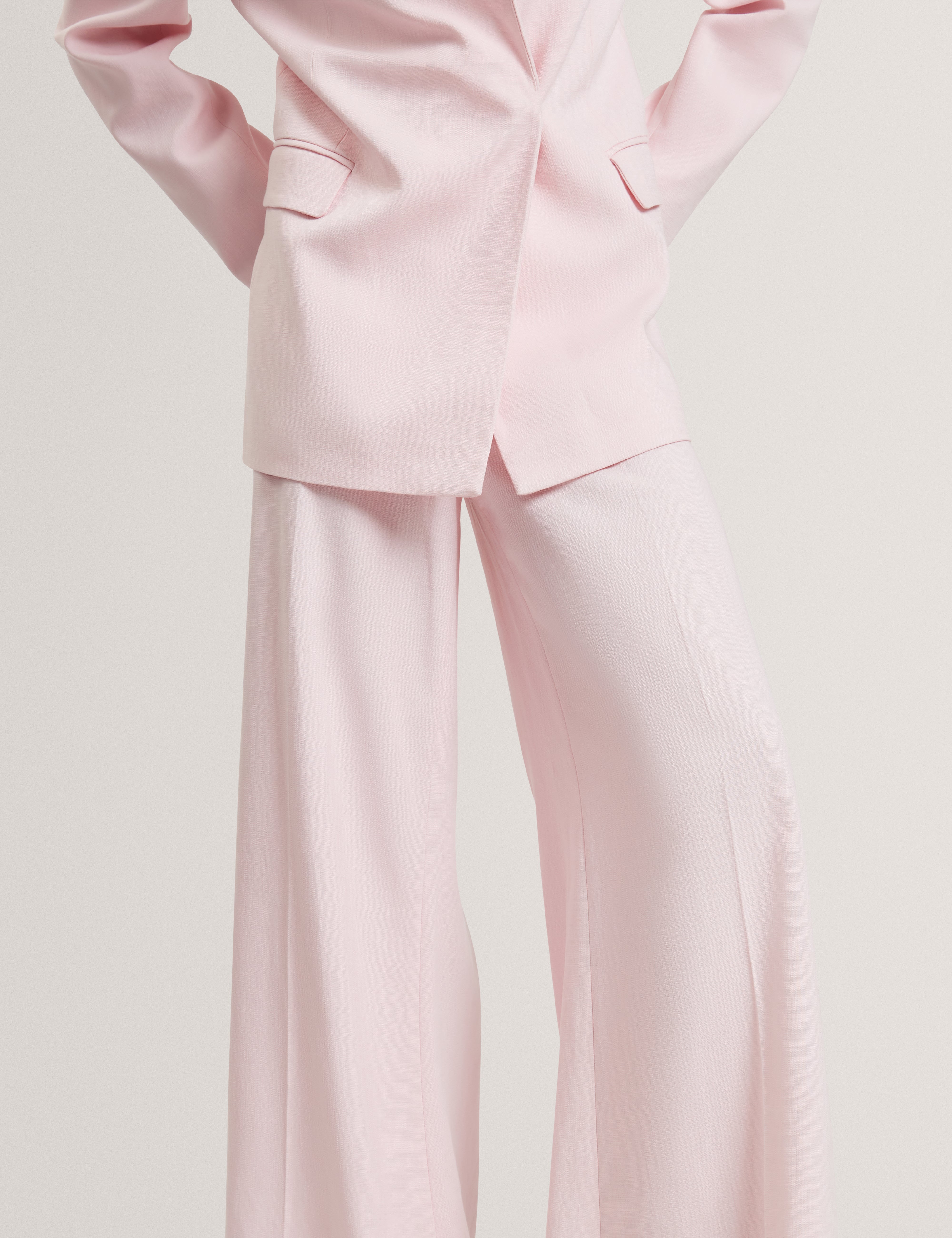 Peyat Tailored Wide Leg Trouser Lt-Pink