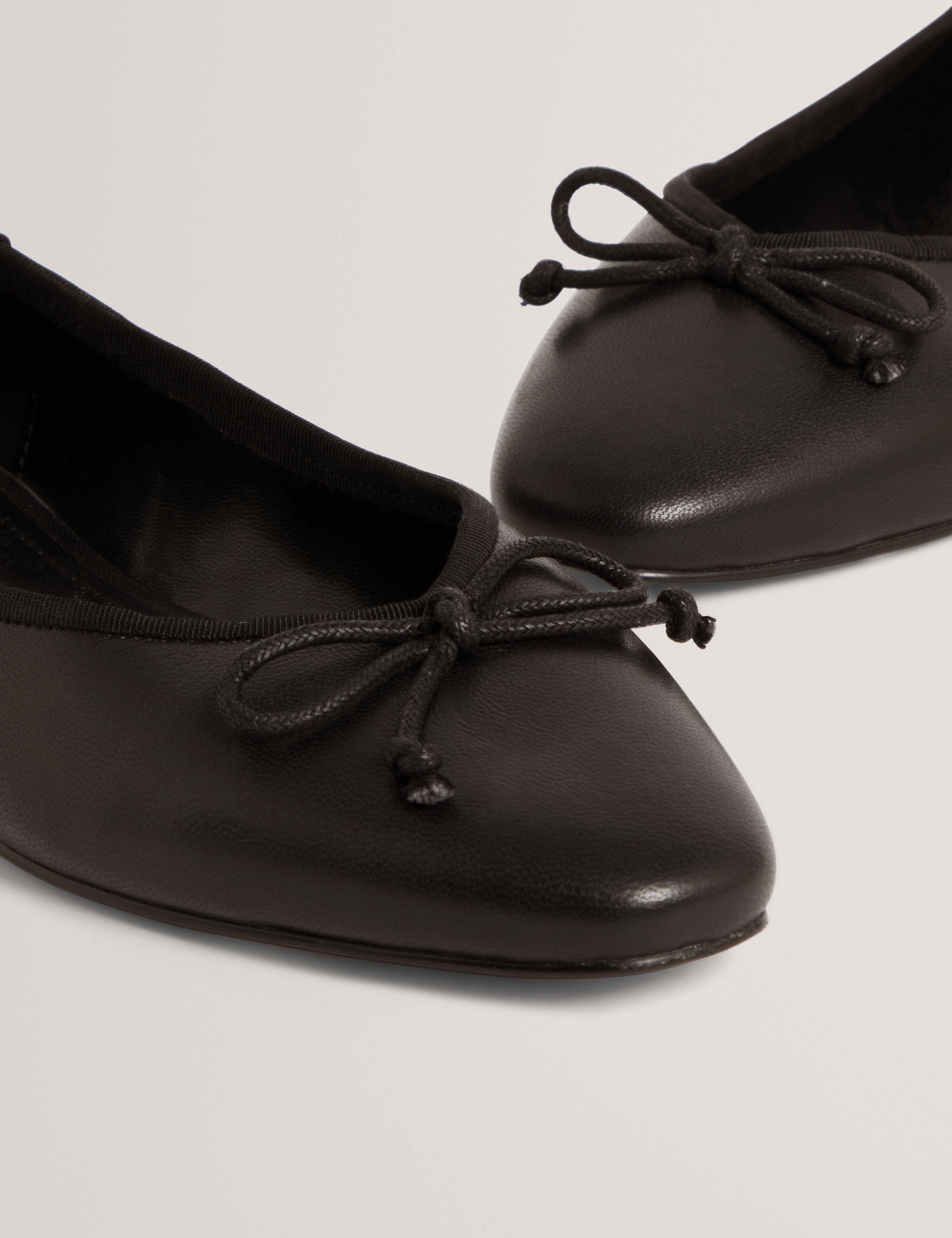 Balleri Leather Ballet Flat Black