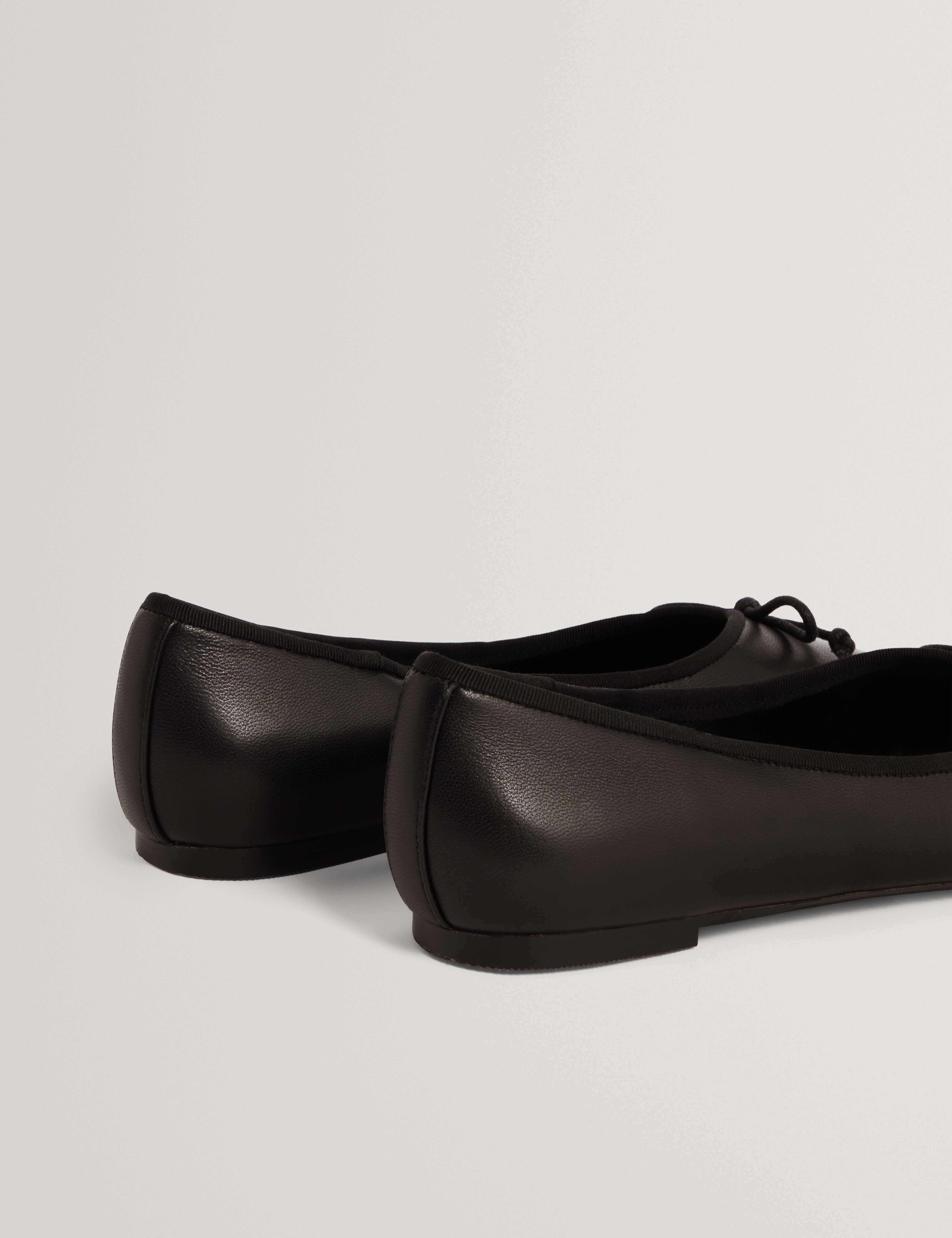 Balleri Leather Ballet Flat Black