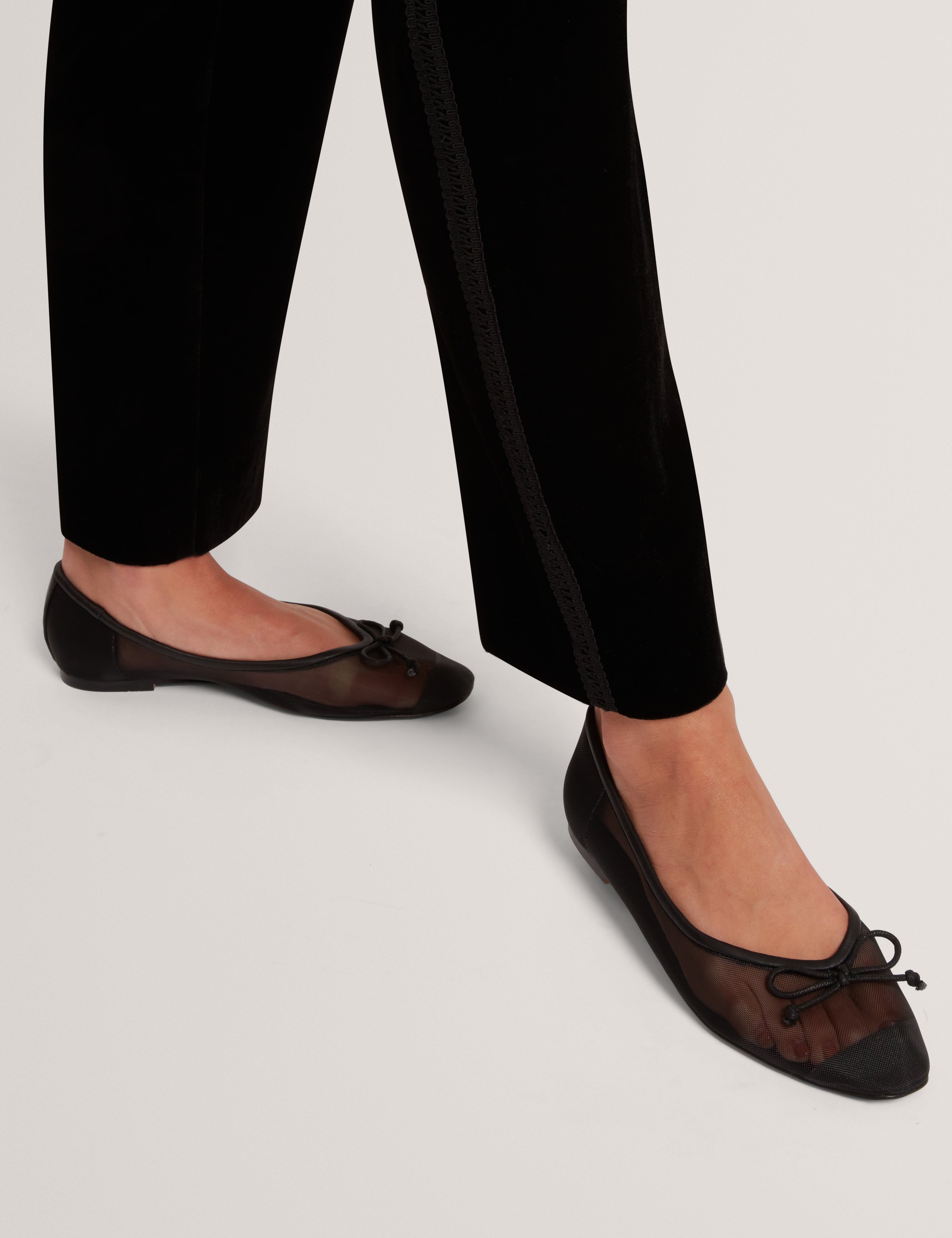 Merrisa Mesh Ballet Flat Black