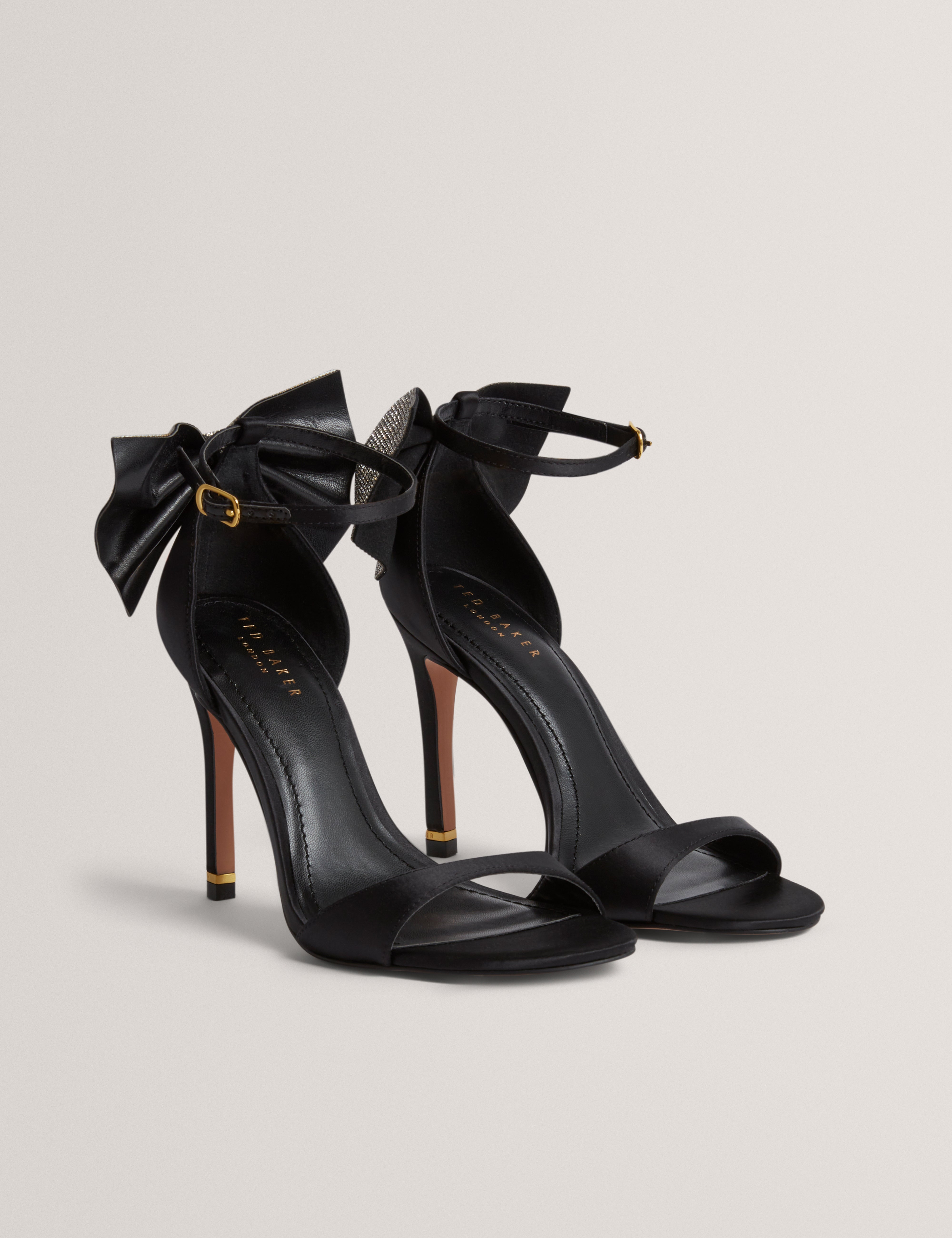Criissy Embellished Bow Detail Sandal Black