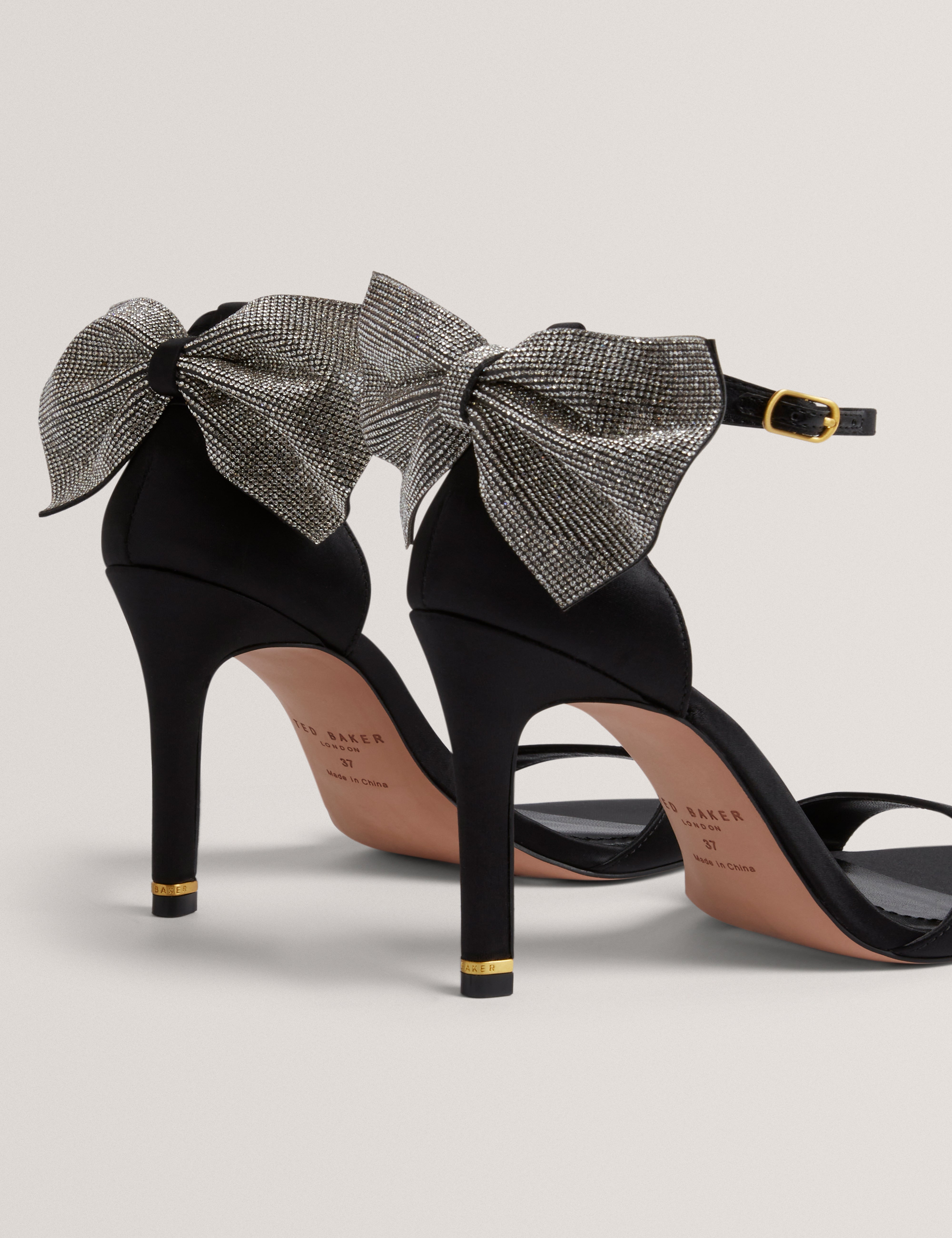 Criissy Embellished Bow Detail Sandal Black
