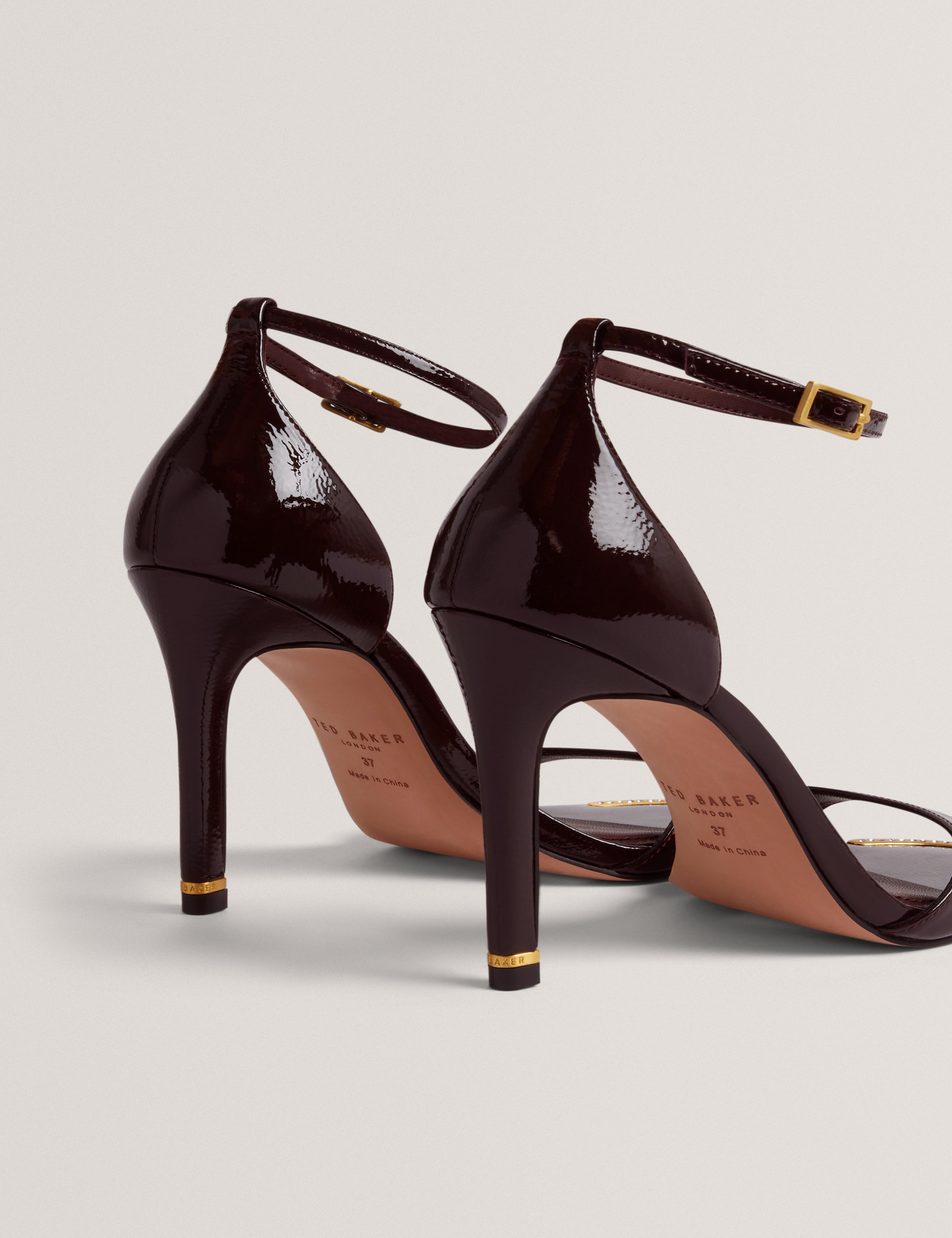 Helliy Leather Heeled Sandal Wine