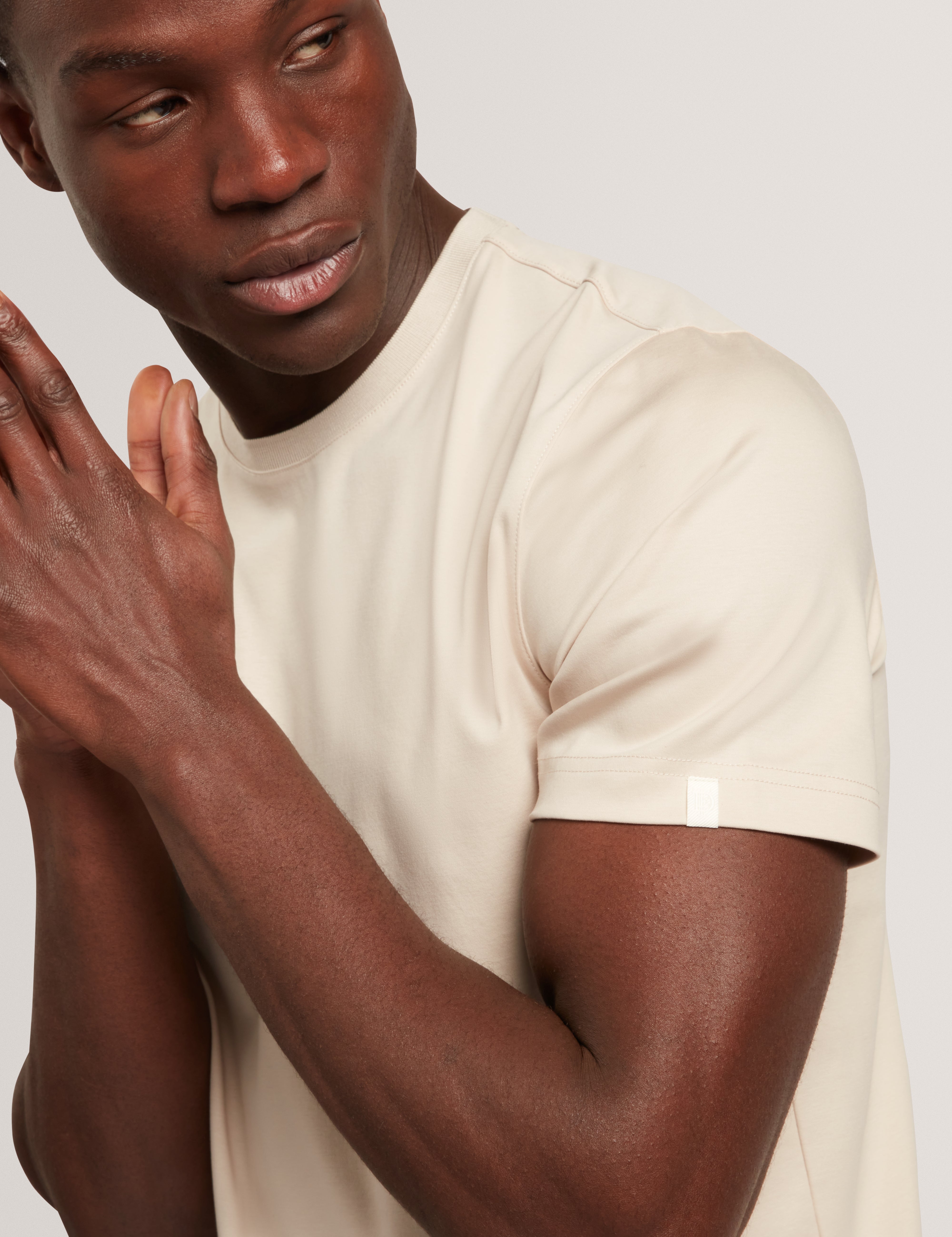 Konrrad Short Sleeve Regular Soft Touch T-Shirt Lt-Grey