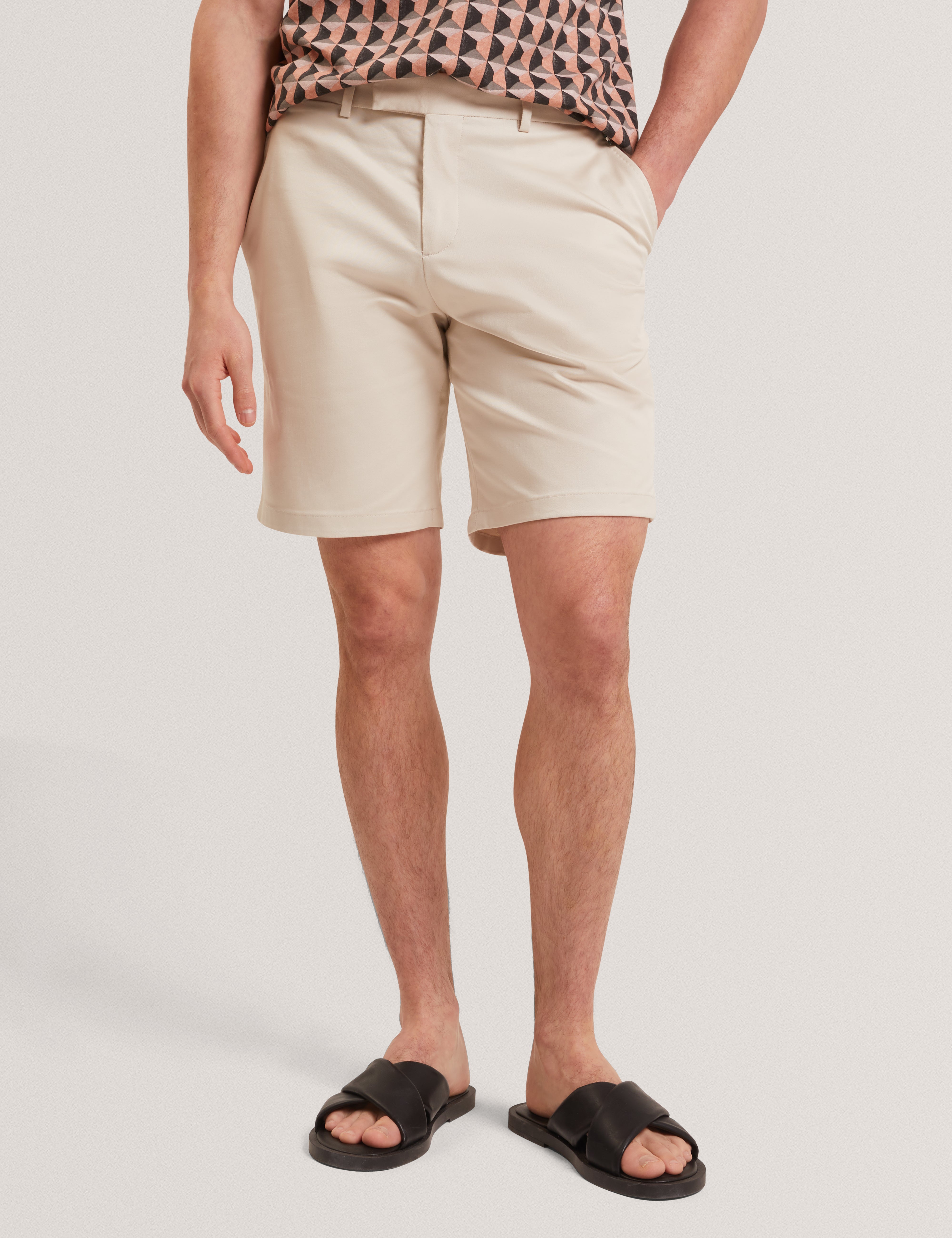 Loweton Slim Stretch Chino Ecru