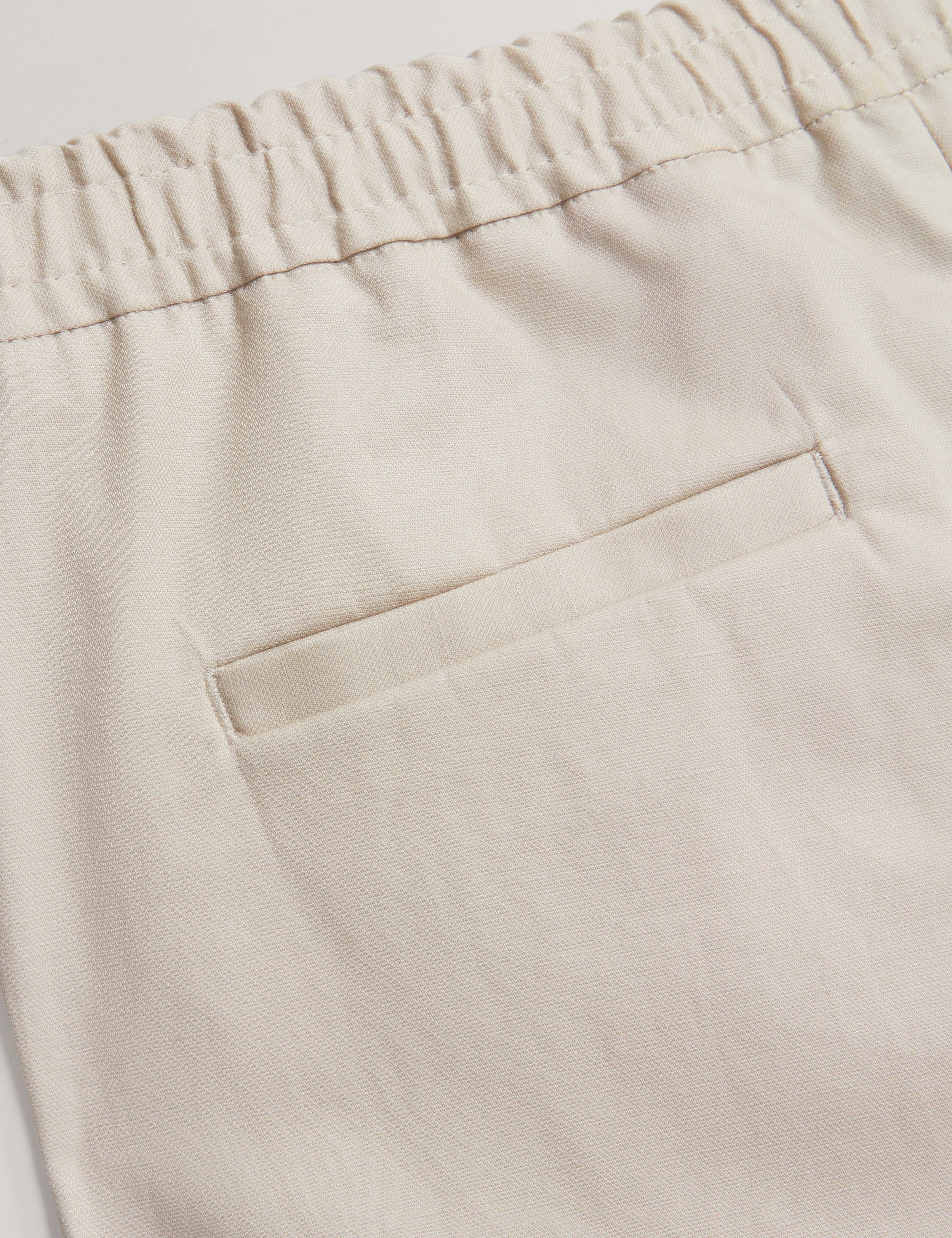 Maurce Straight Leg Linen Blend Trouser Natural