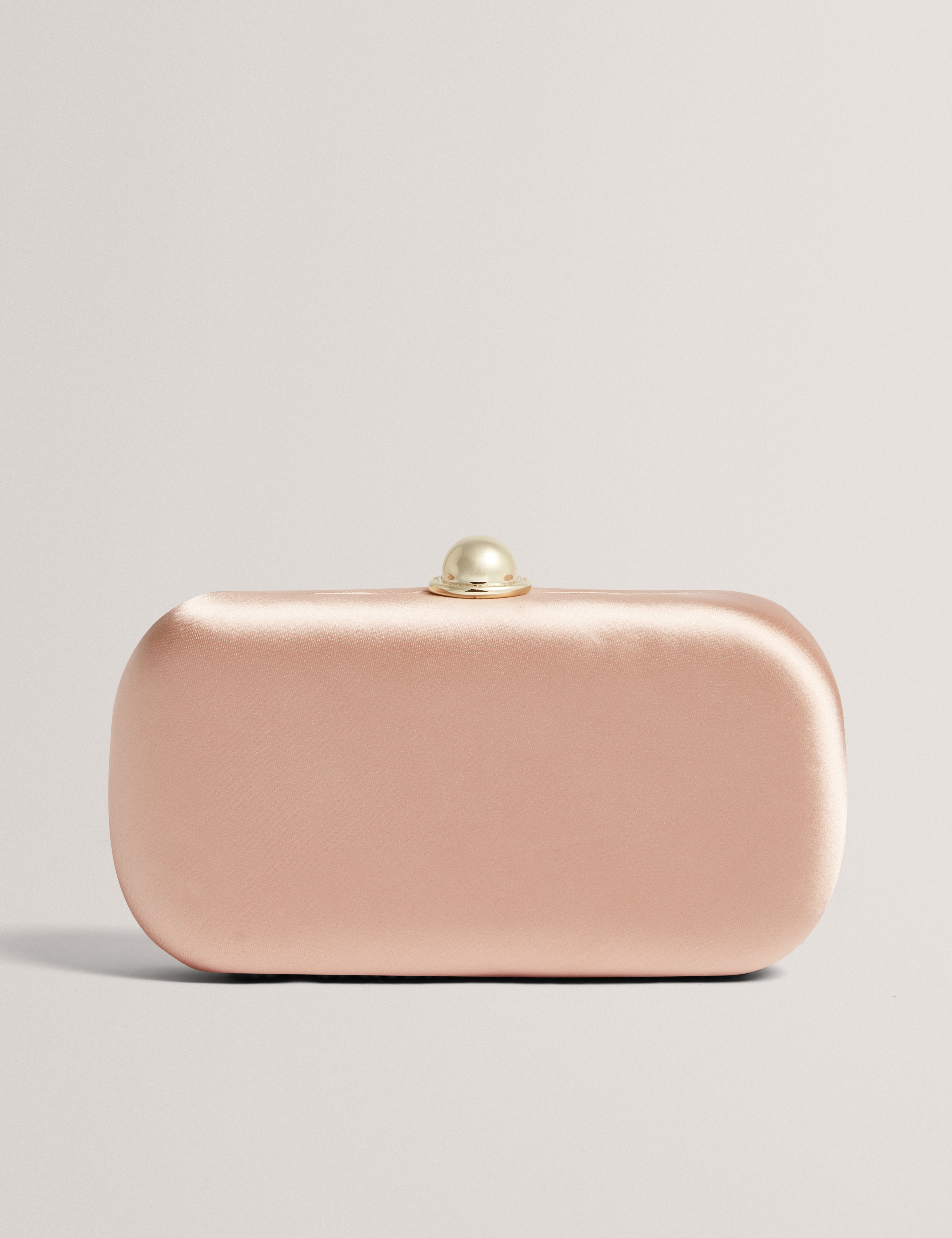 Mizela Hard Box Clutch Bag Rosegd
