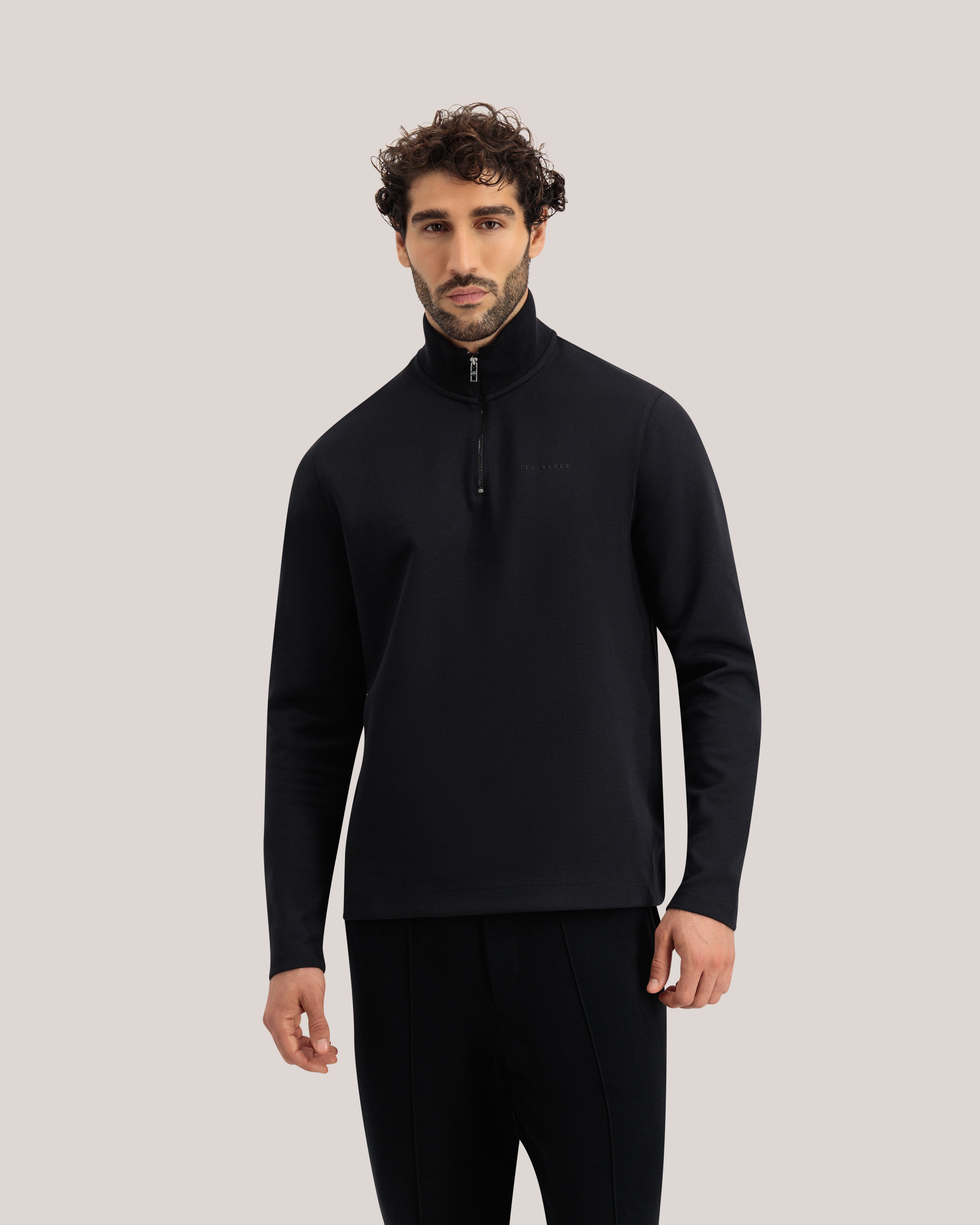 Actos 1/4 Zip Sweatshirt Black