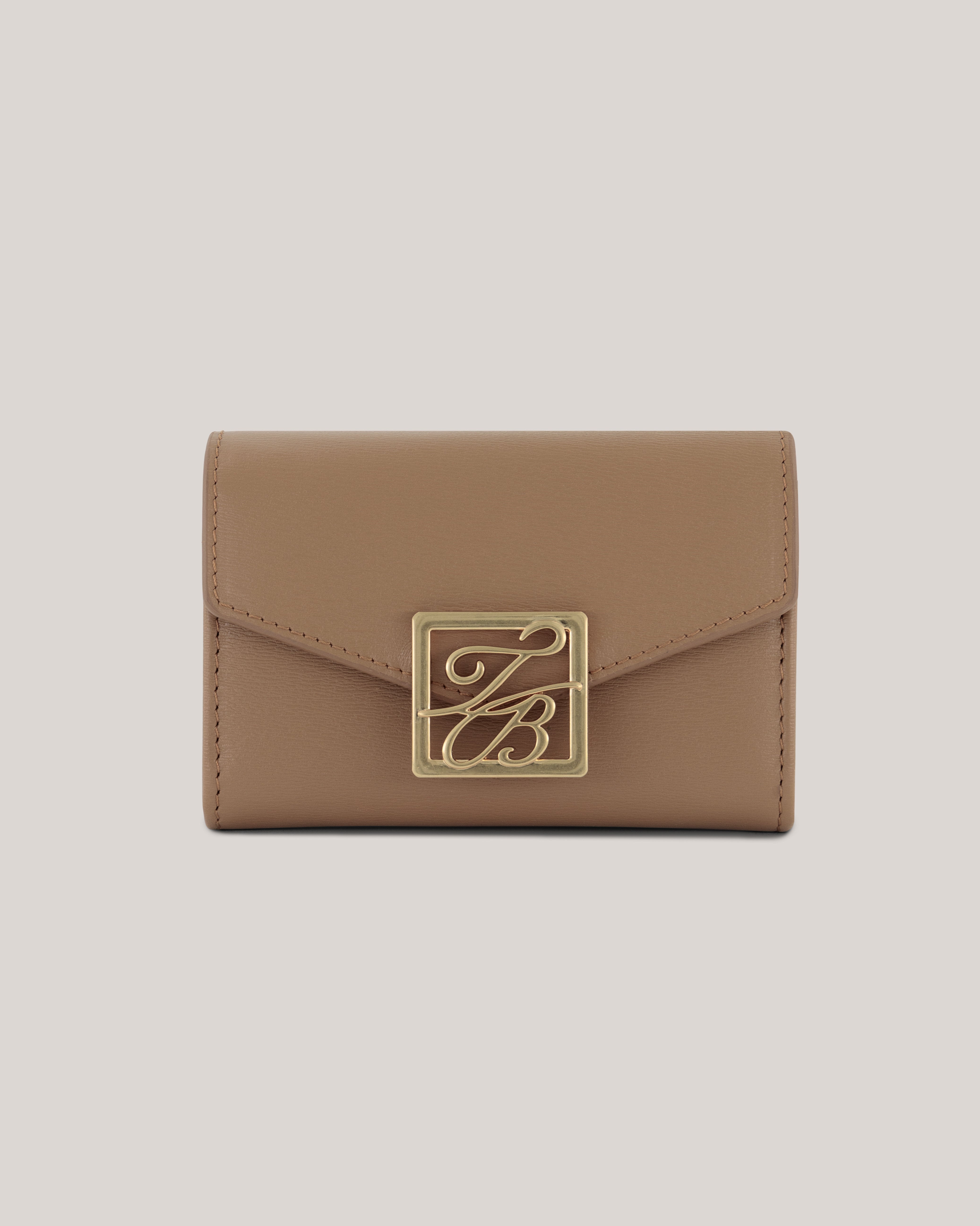 Anilisa Tb Detail Small Leather Purse Brown