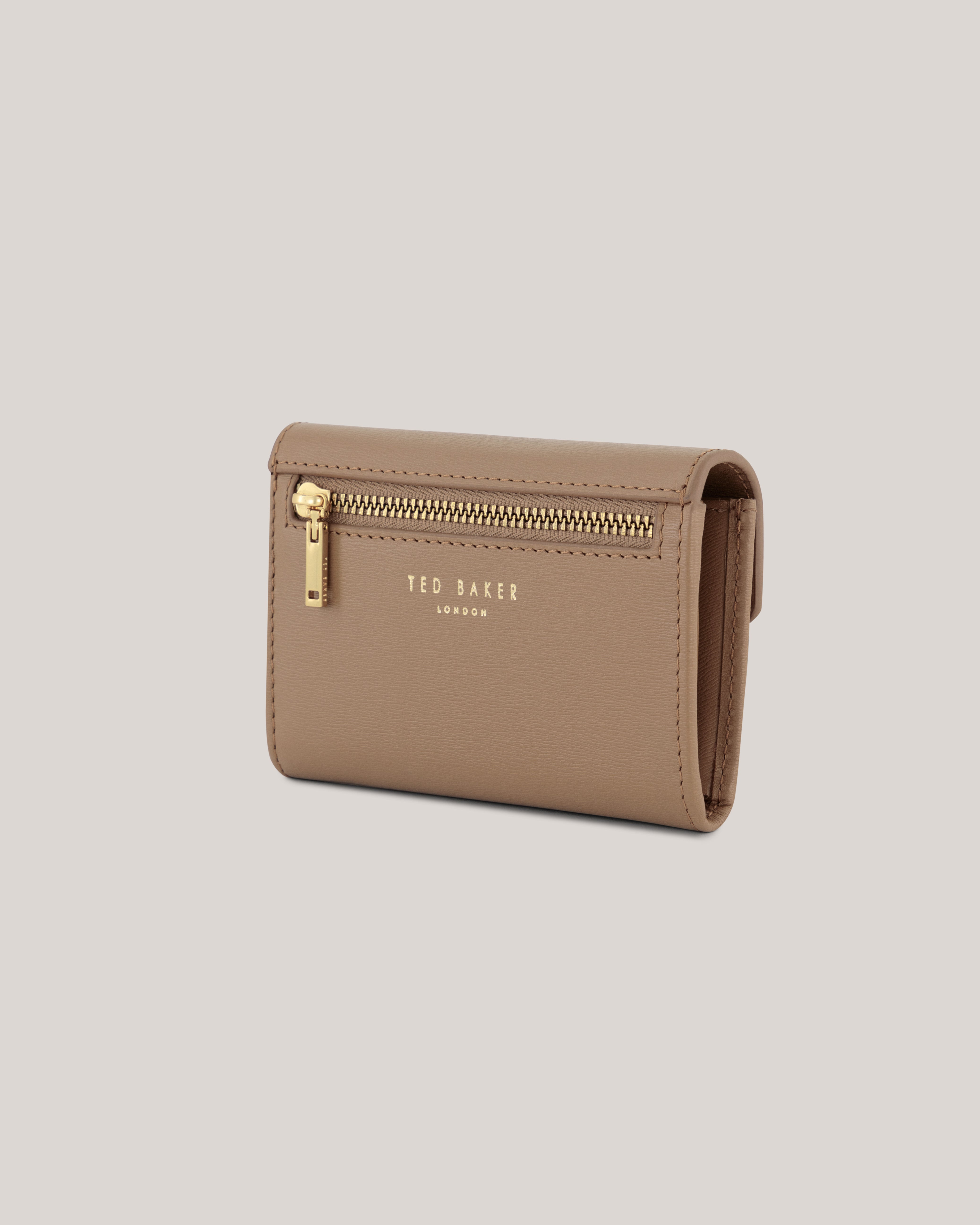 Anilisa Tb Detail Small Leather Purse Brown