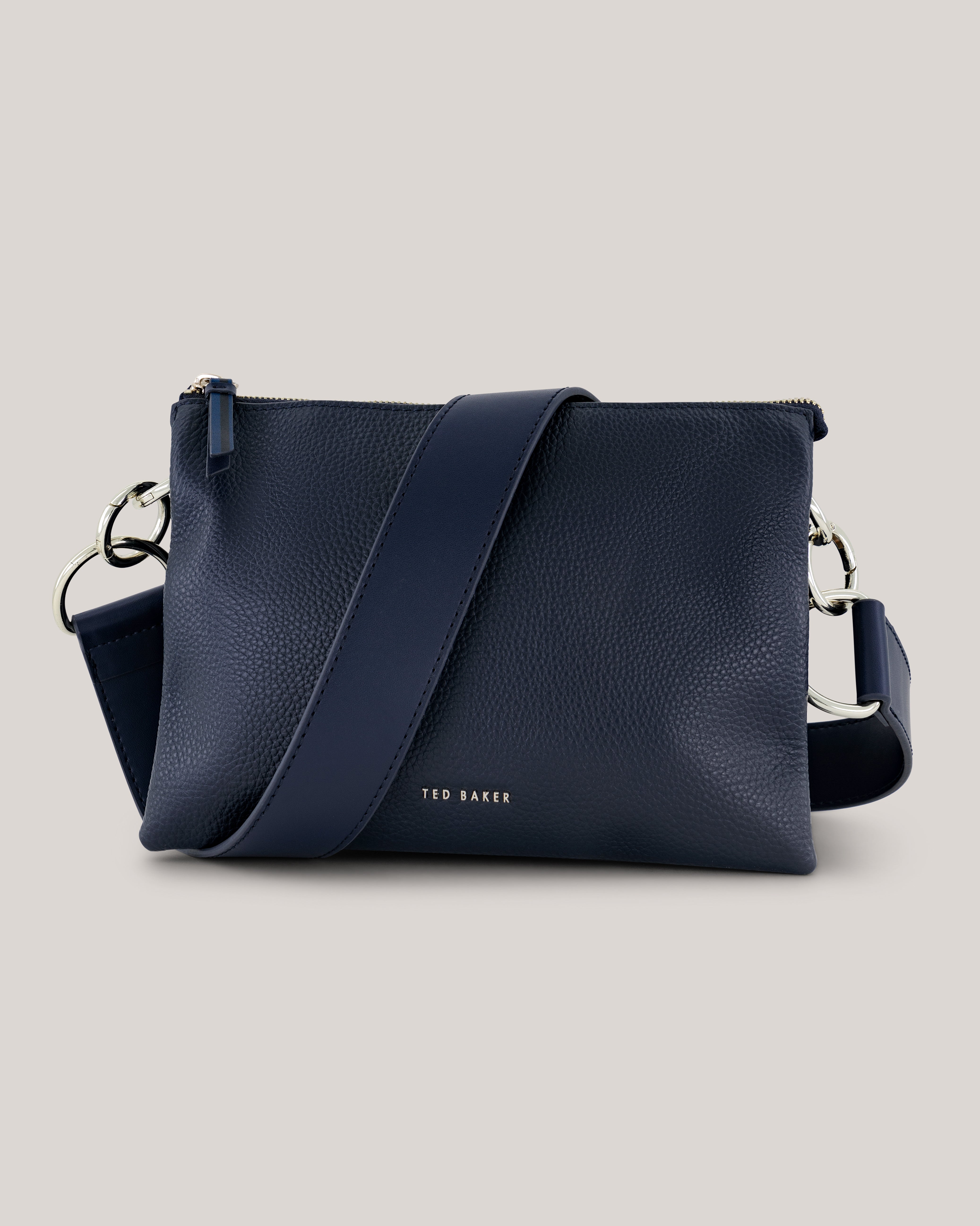 Darceyy Branded Webbing Crossbody Bag Dk-Blue