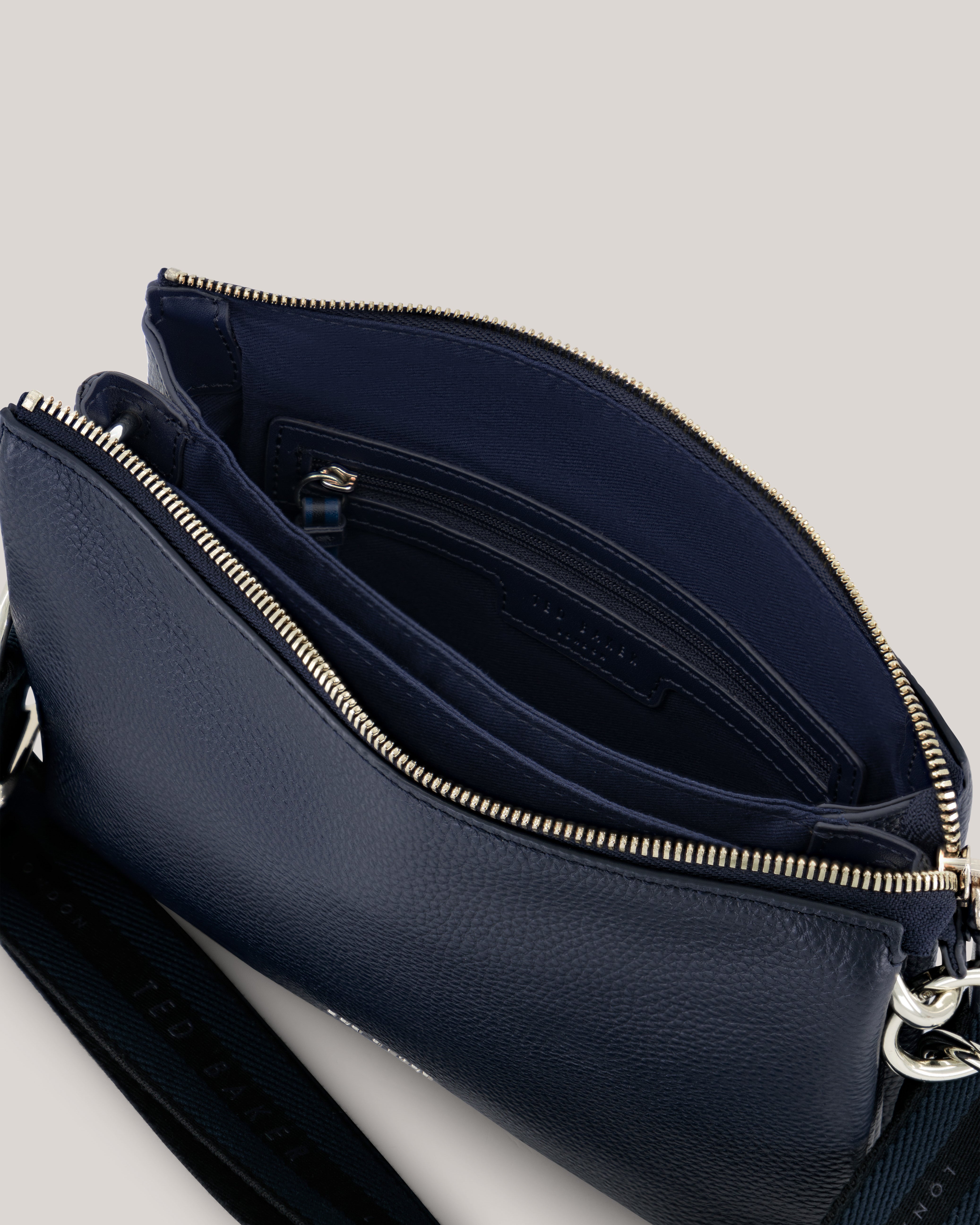 Darceyy Branded Webbing Crossbody Bag Dk-Blue