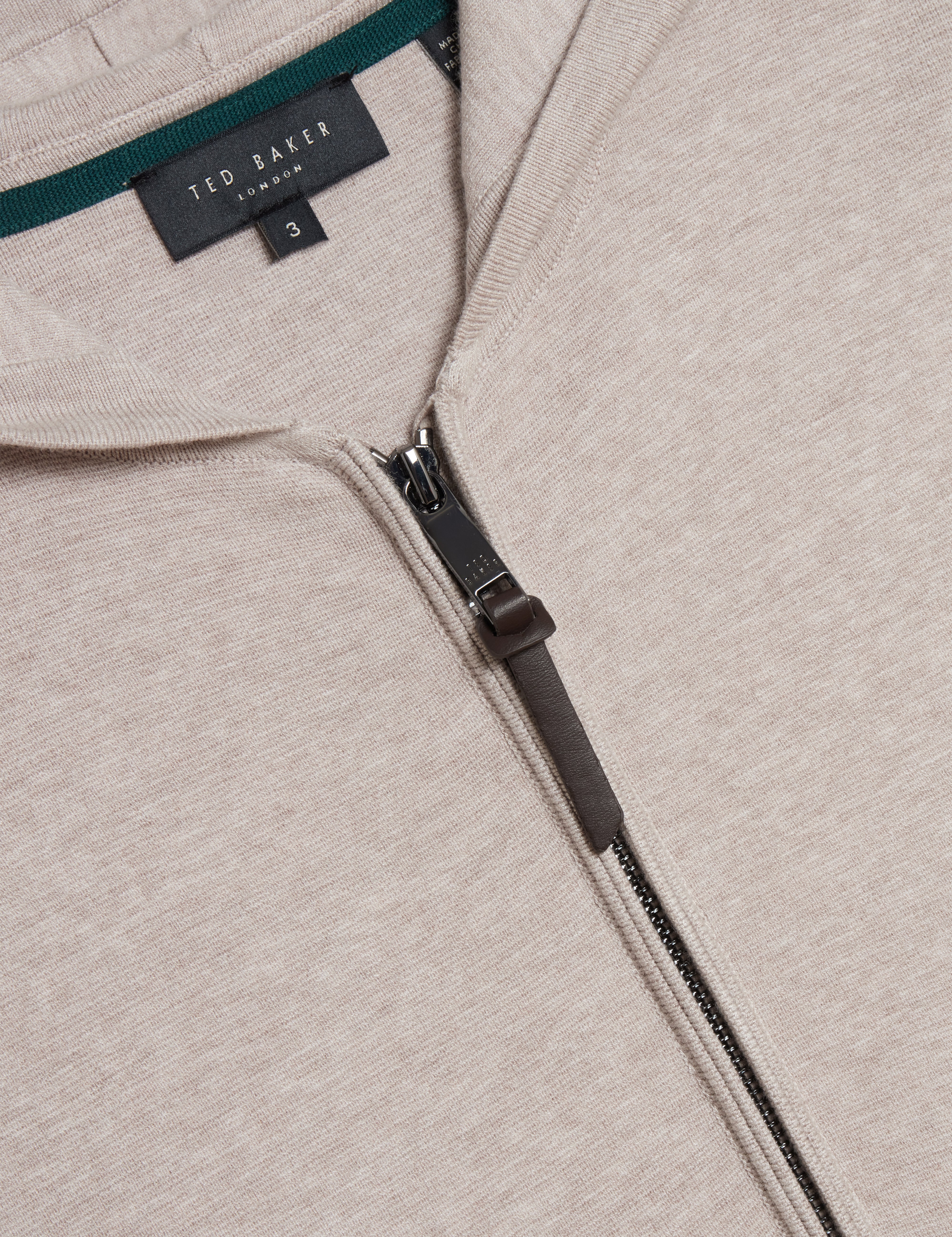 Chalfnt Regular Zip Through Hoodie Natural