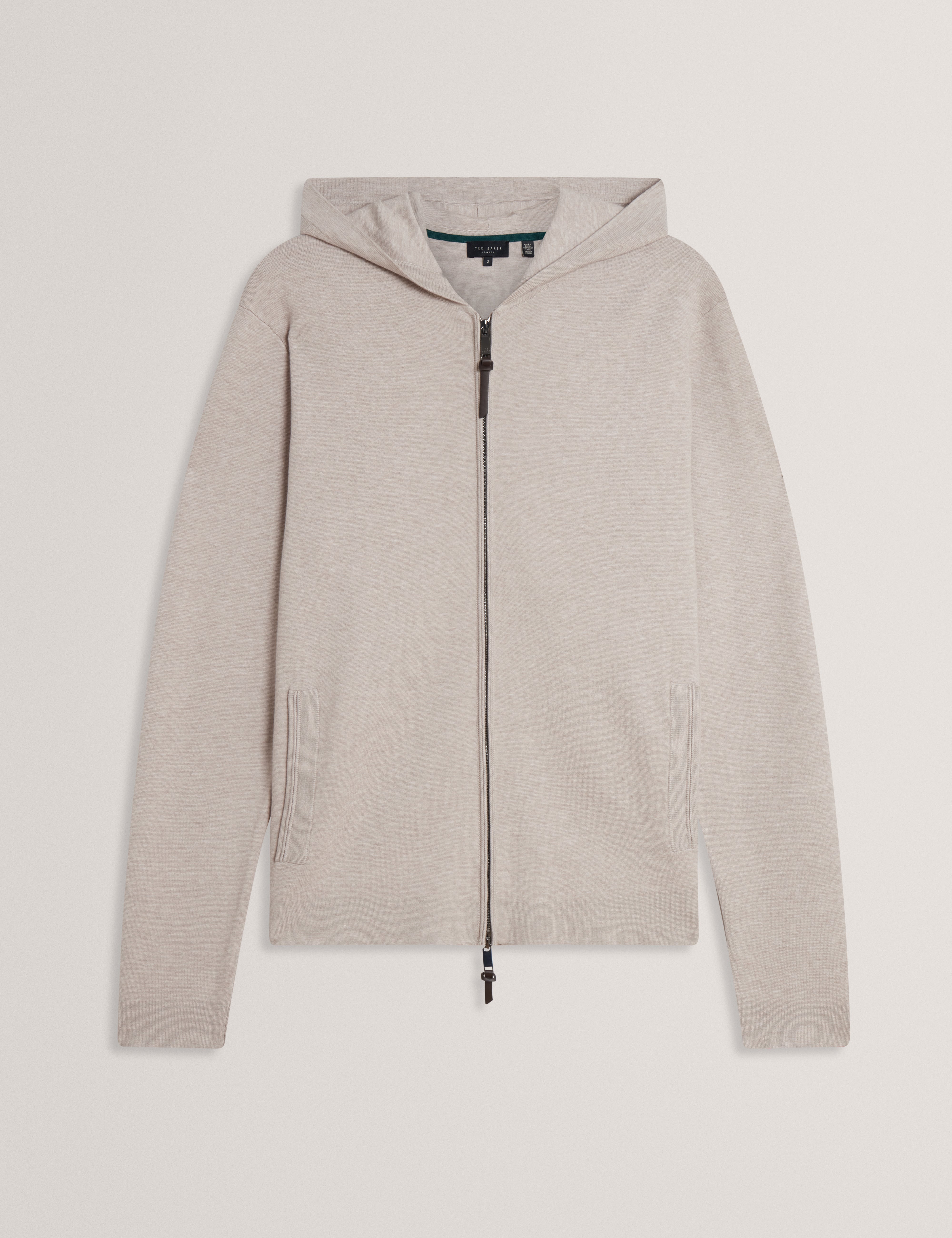 Chalfnt Regular Zip Through Hoodie Natural