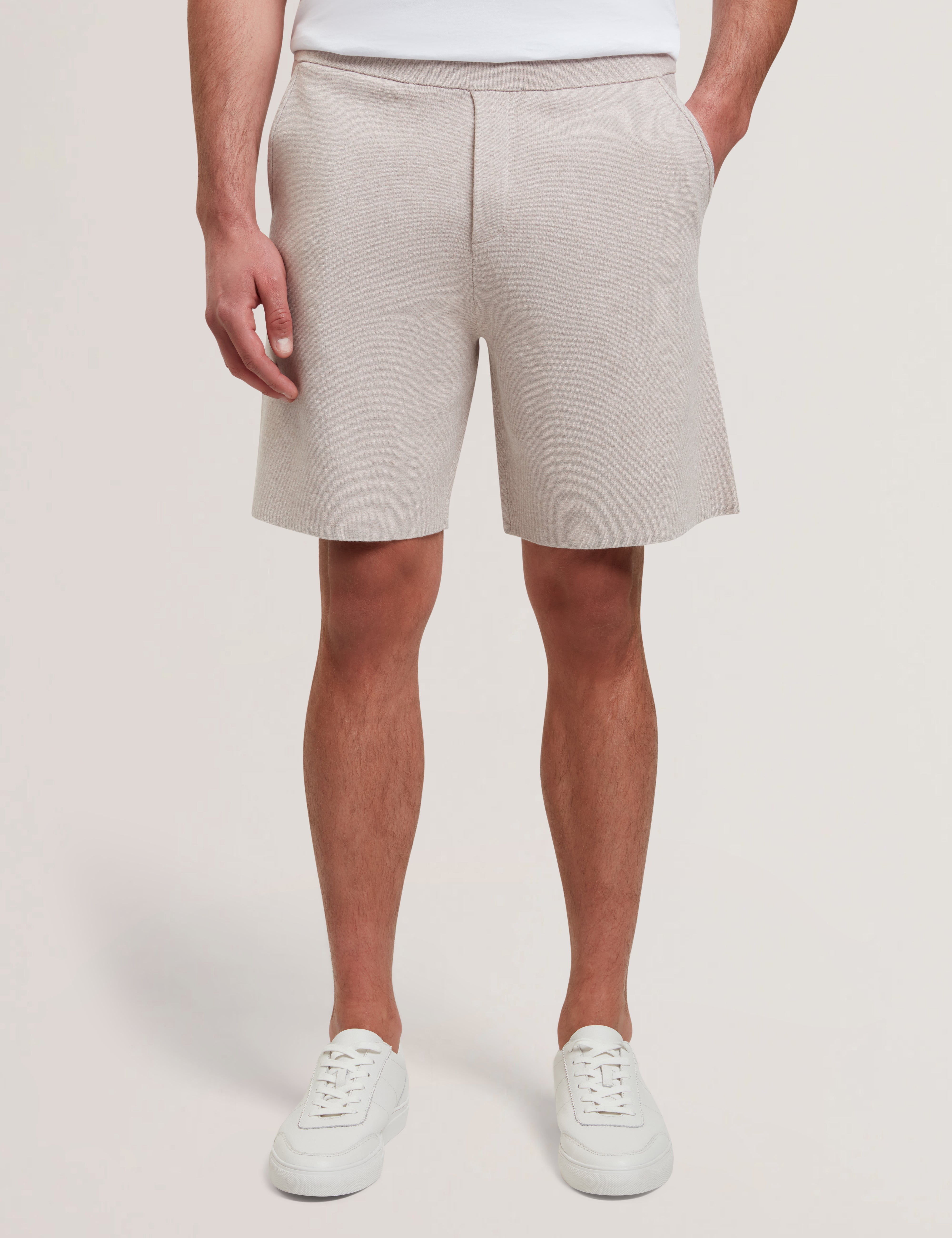Douglot Relaxed Knitted Shorts Natural