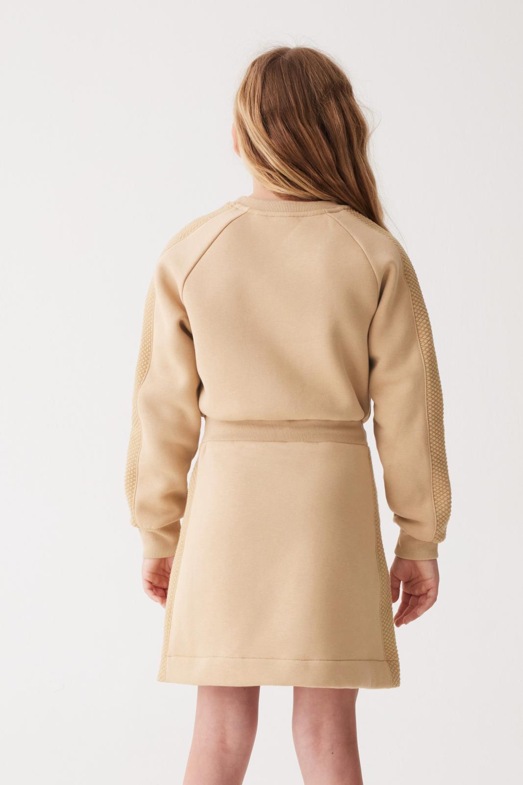 Quilted Sweat Dress Stone