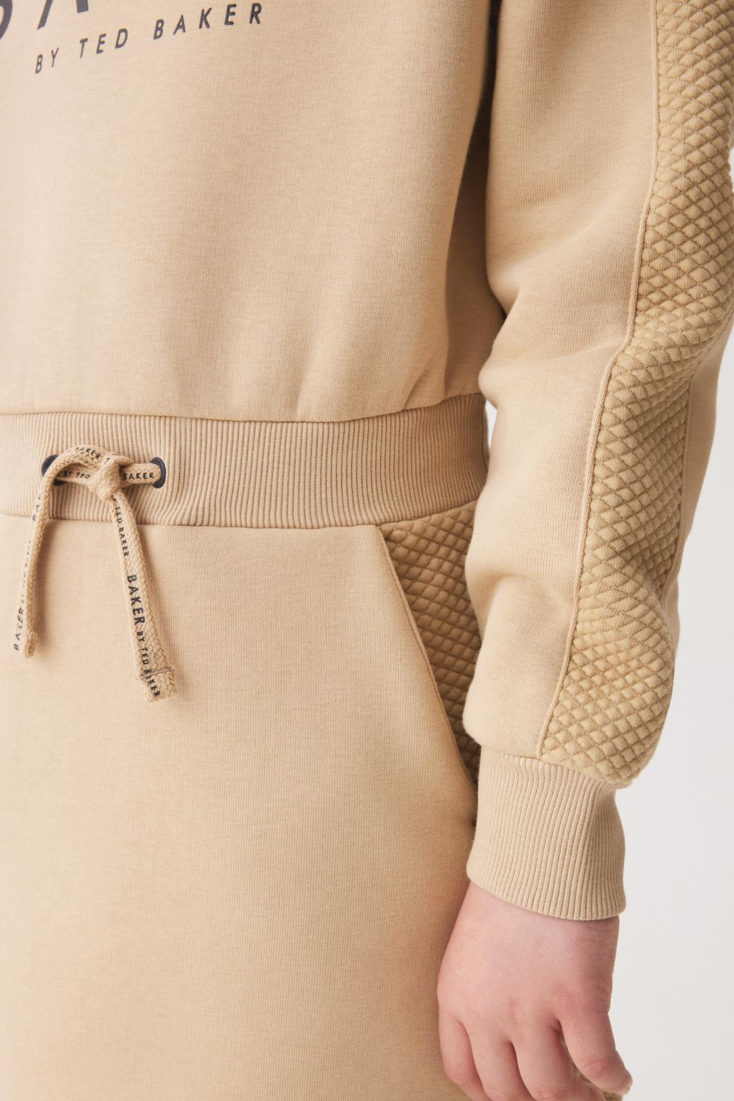 Quilted Sweat Dress Stone