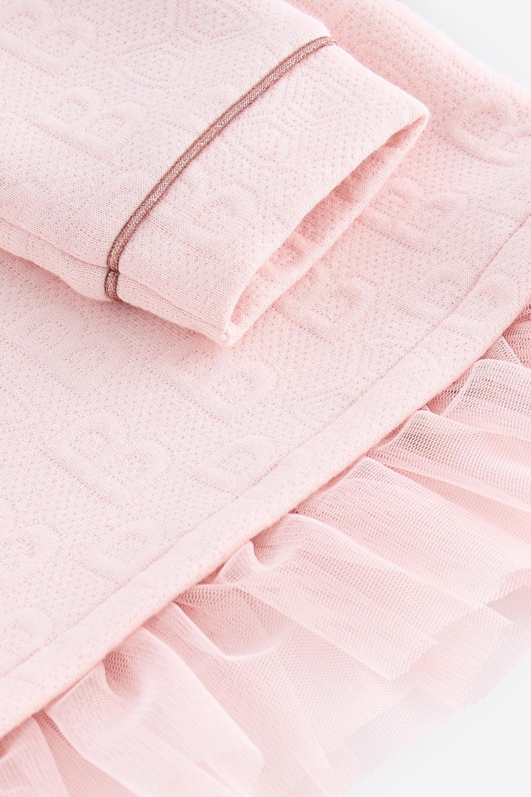 Mesh Sweater And Joggers Set Pink