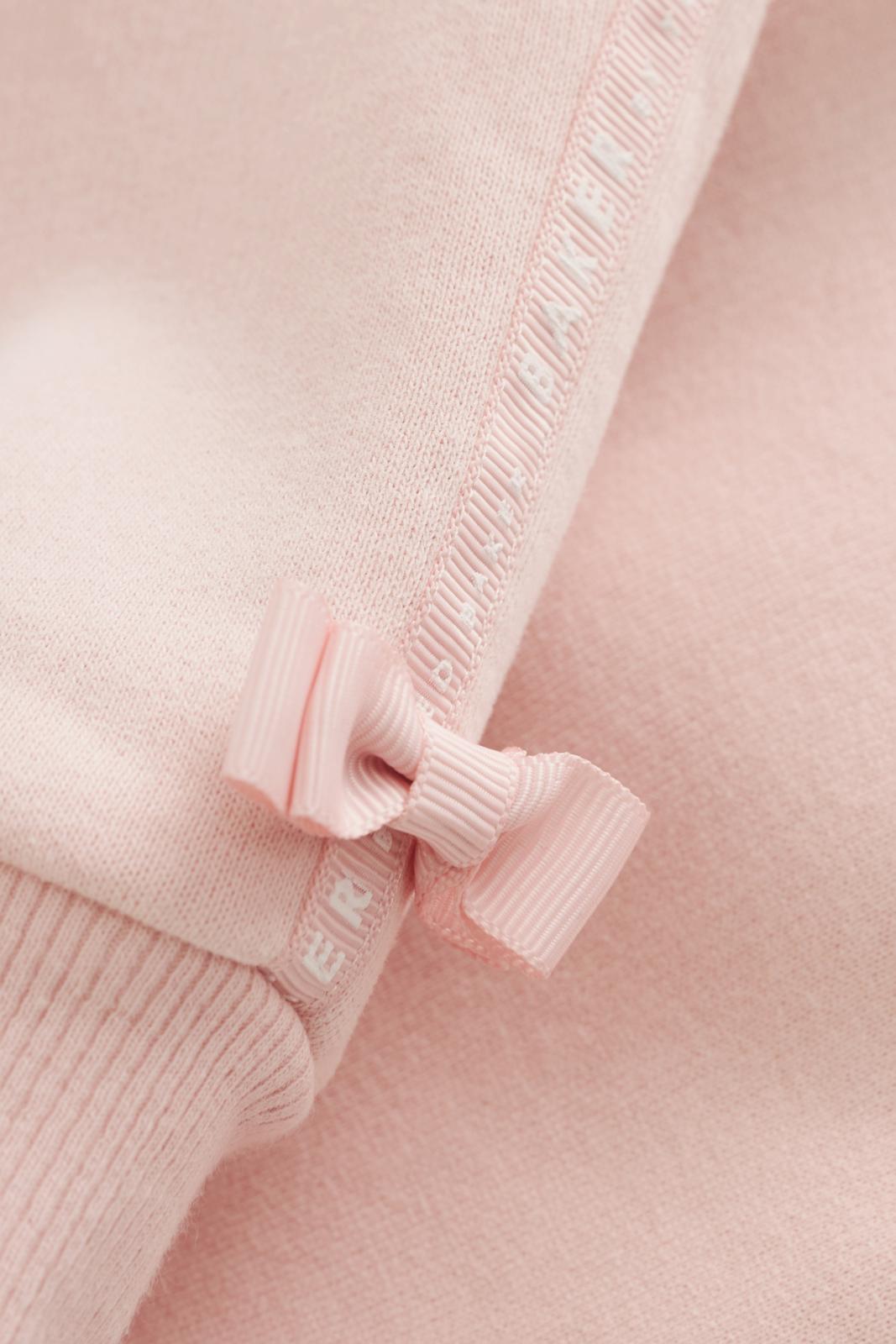 Bow Sweater And Joggers Set Pink