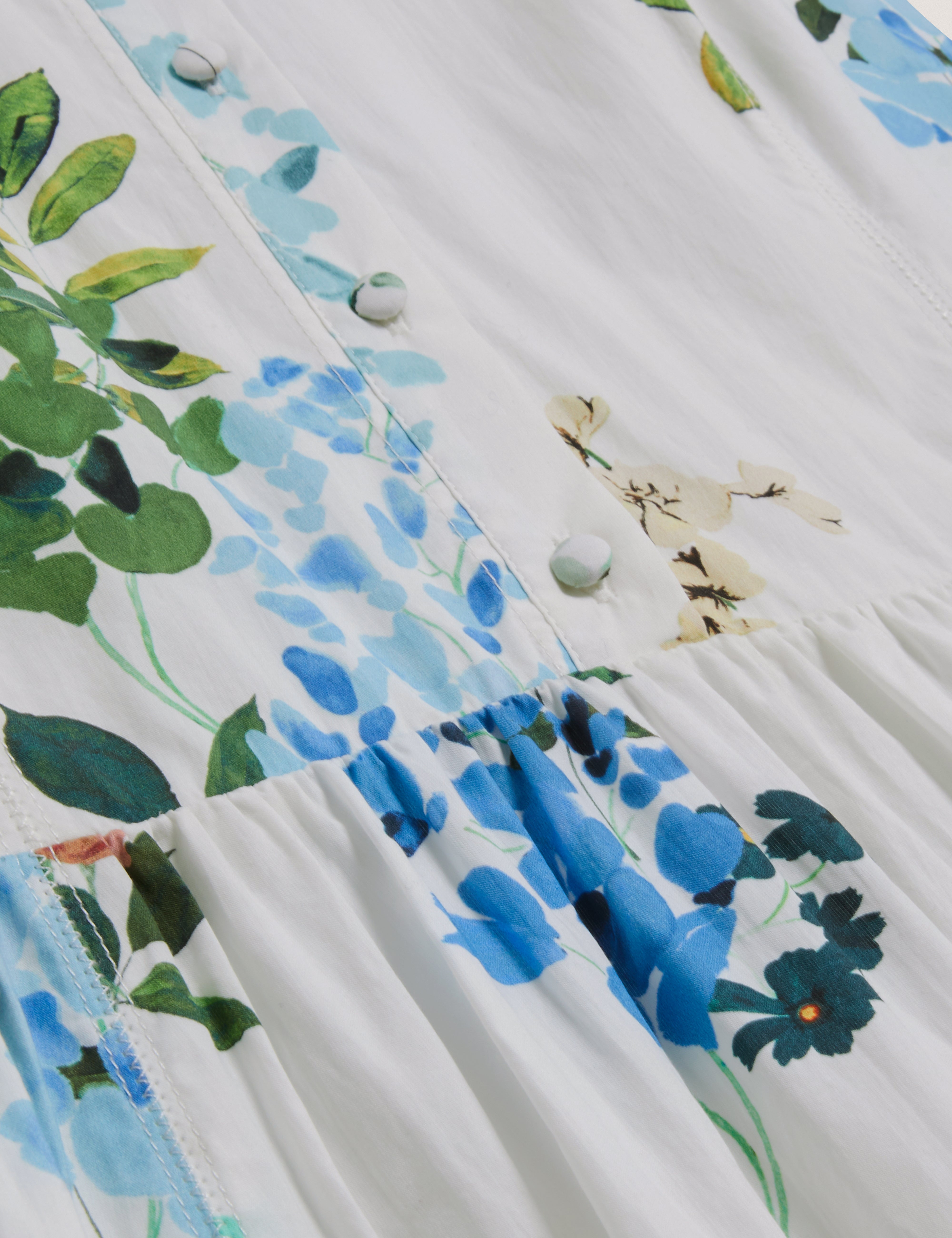 جيوليا فستان ميدي بدون أكمام لون أبيض